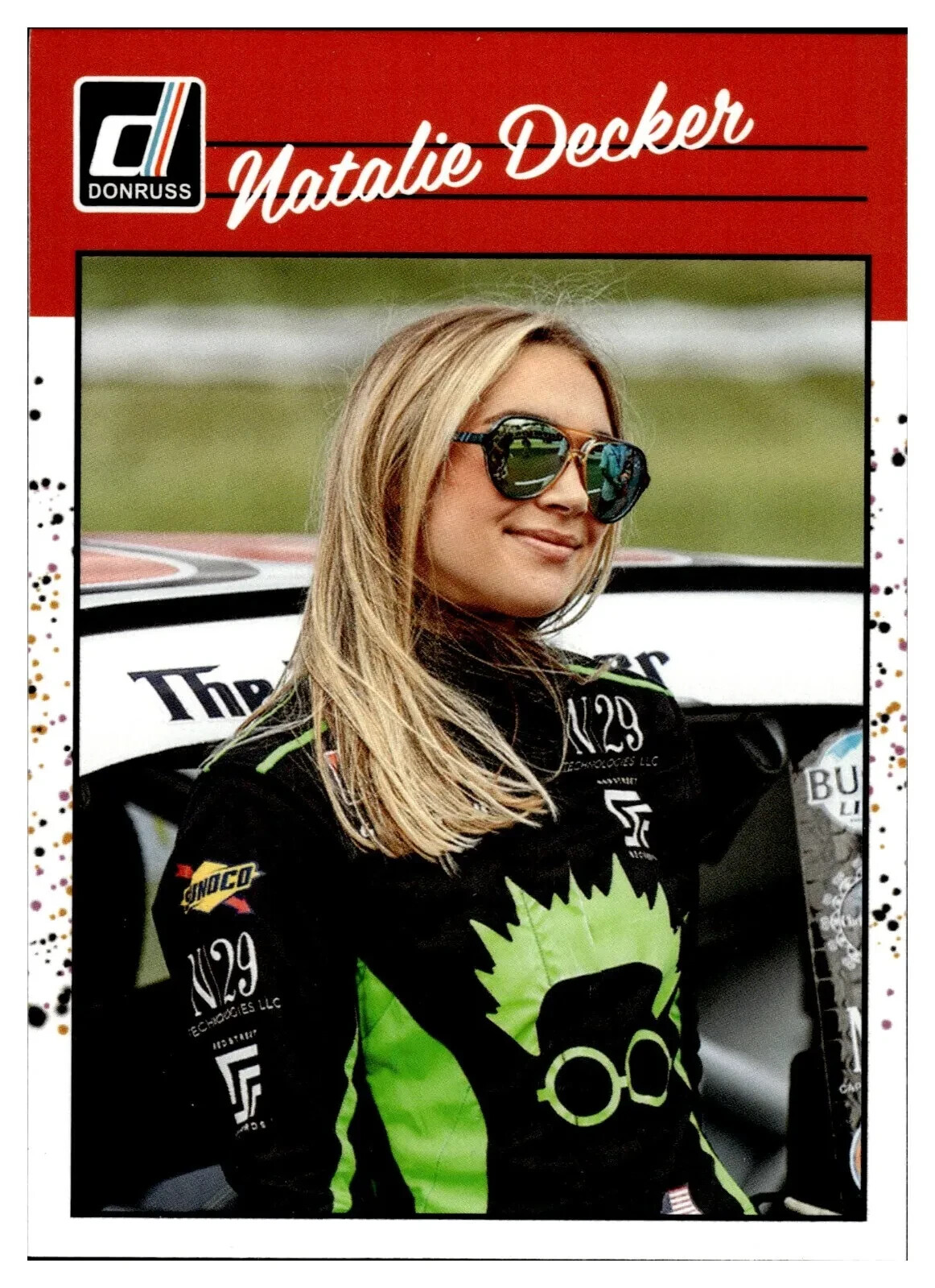 2023 Donruss Racing Retro 1990 Base #166 Natalie Decker