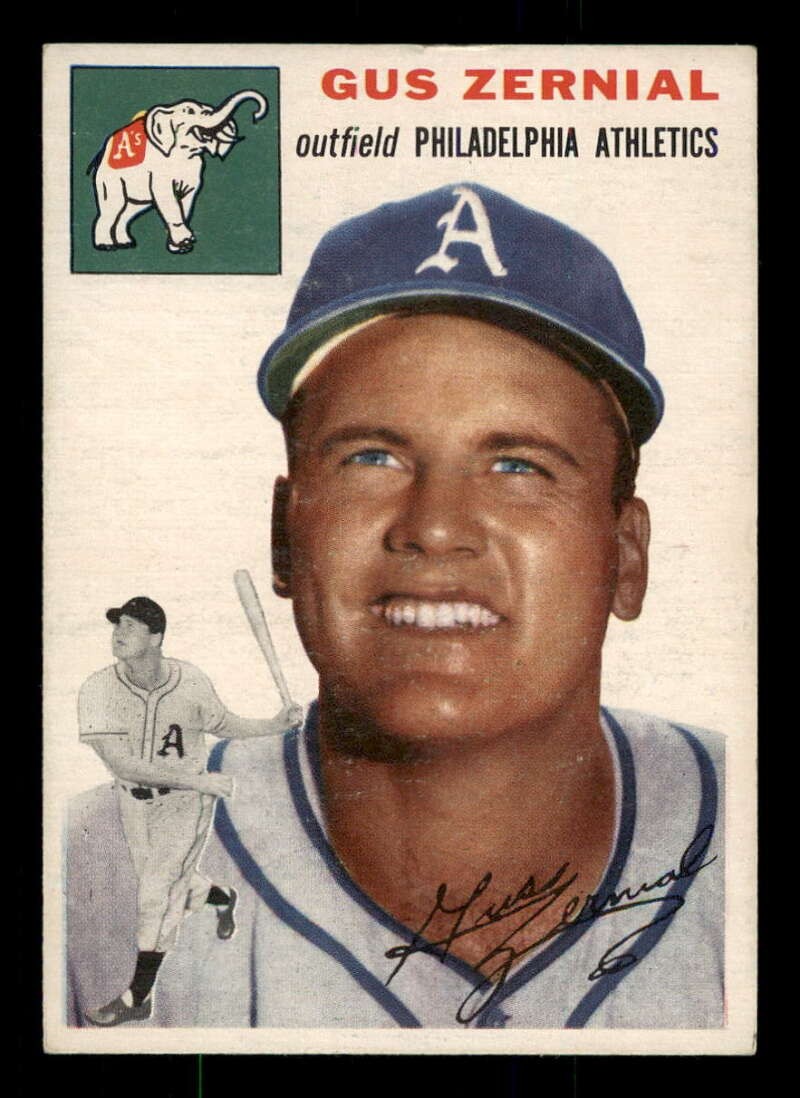 1954 Topps #2 Gus Zernial Athletics A’s EX (5)