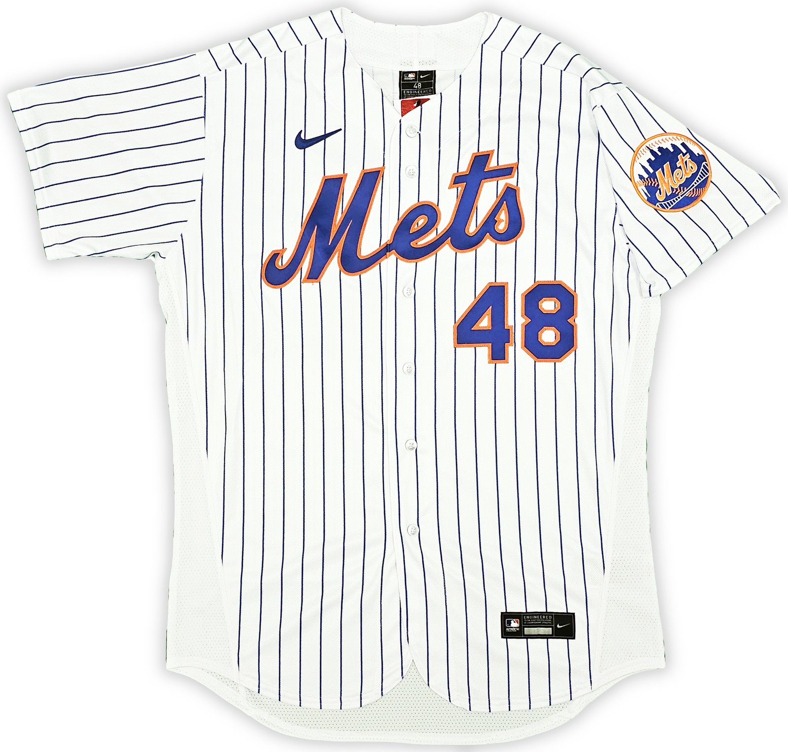 Mets Jacob deGrom Auto White Nike Authentic Jersey Size 44 18-19 NL CY Fanatics