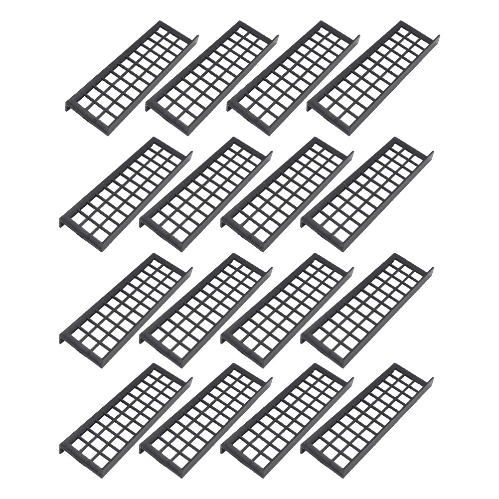 Display Case Card Riser Stands Compatible For Zion Case – 16 Risers 10.25″ L Set