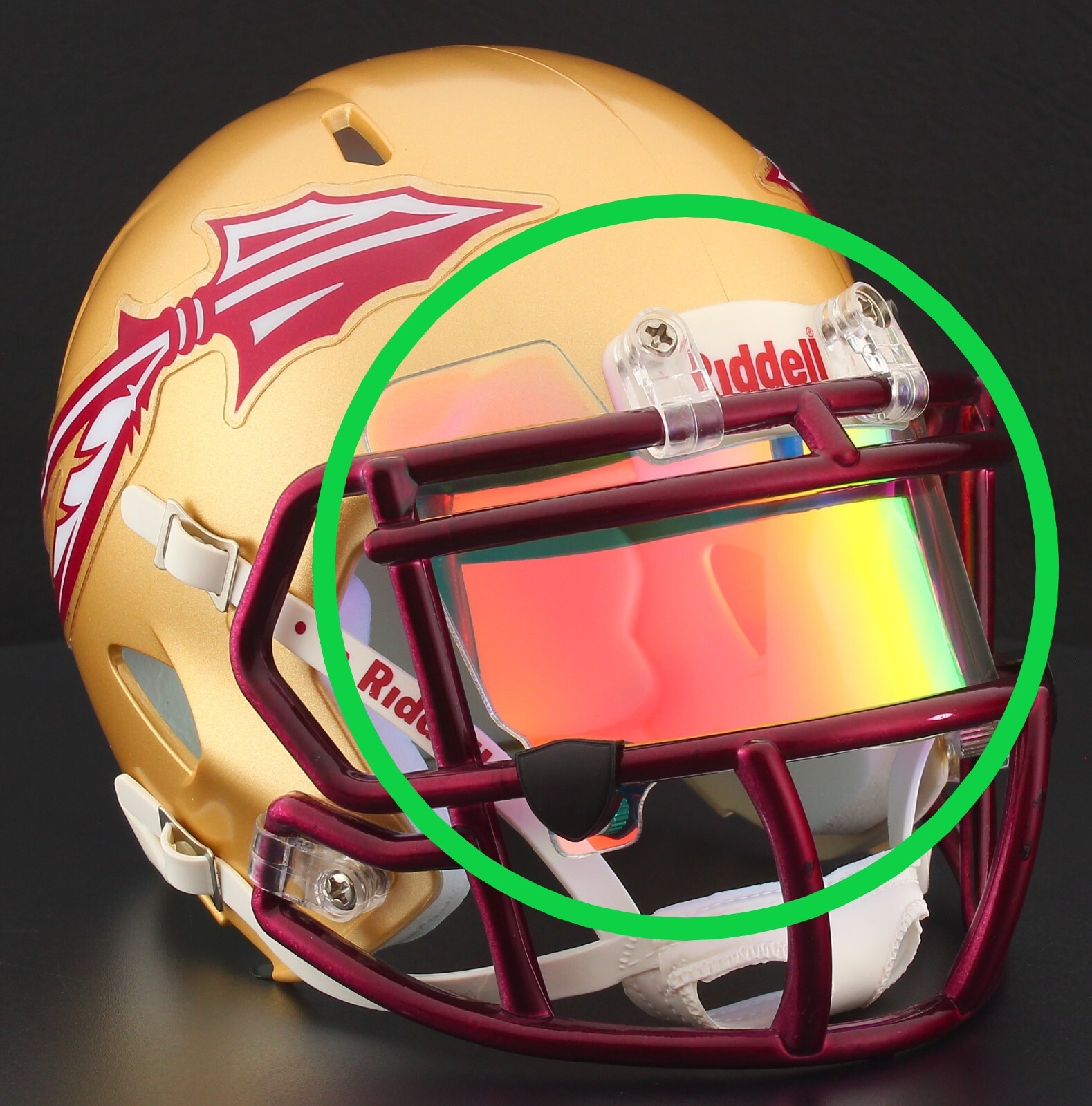 EYE SHIELD / VISOR ONLY! for FLORIDA STATE SEMINOLES Mini Football Helmet