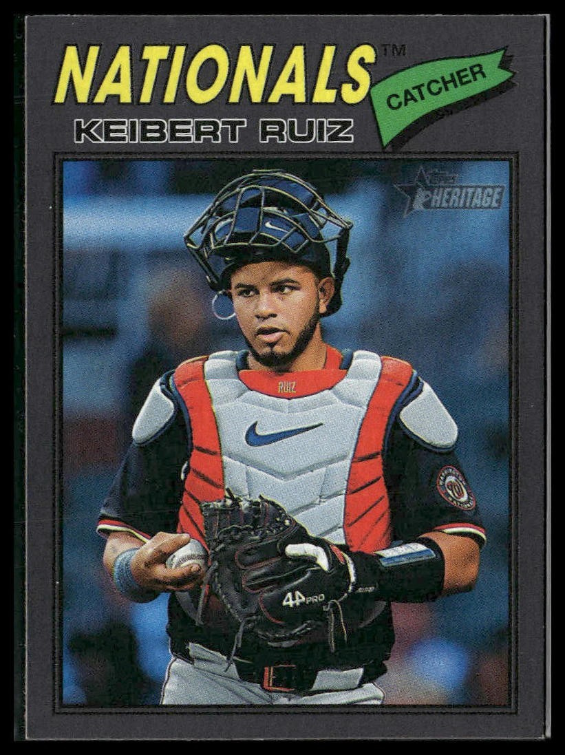 2026 Topps Heritage #201 Keibert Ruiz Dark Gray