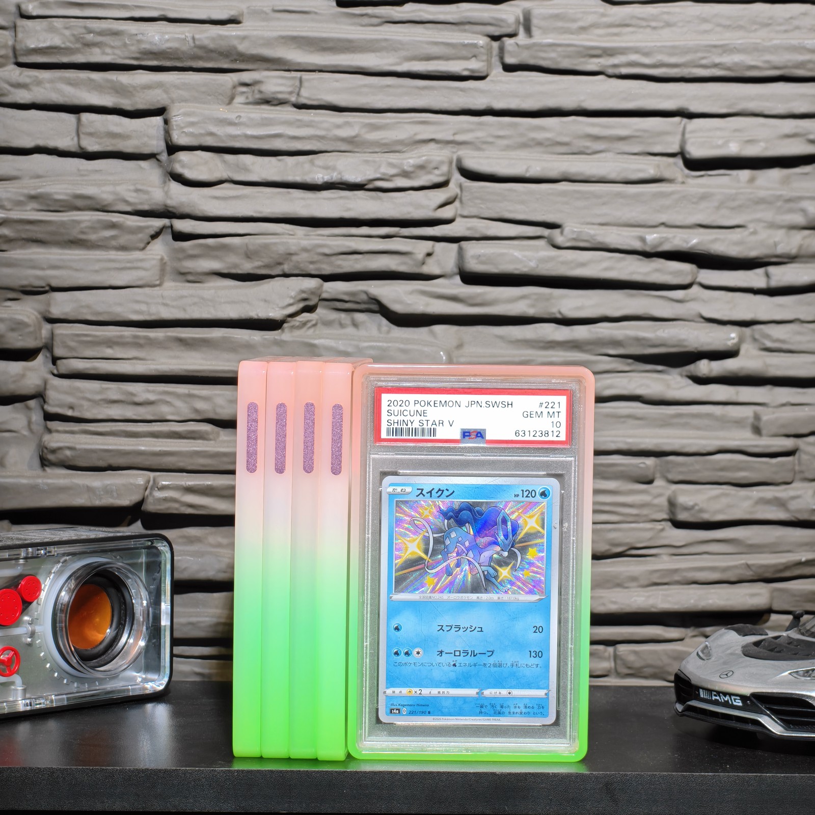 For PSA/CGC 35PT Gradient Graded Card Protector Flexible TPU Bumper Slab Cover
