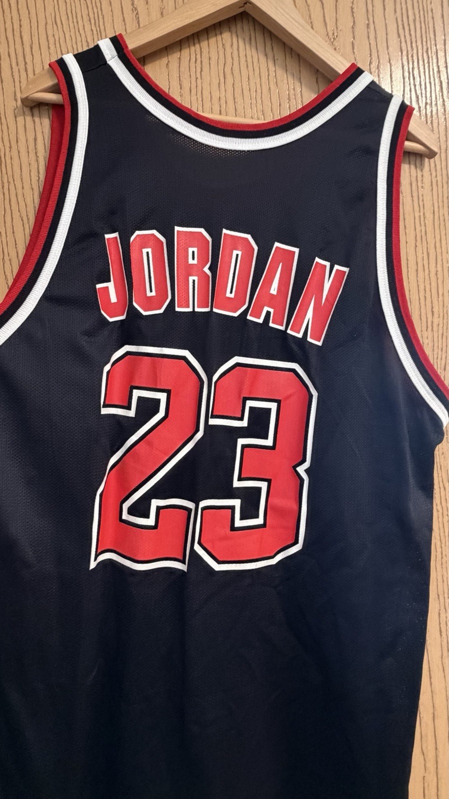 Vintage Champion Michael Jordan Chicago Bulls #23 Black Jersey-Size 48