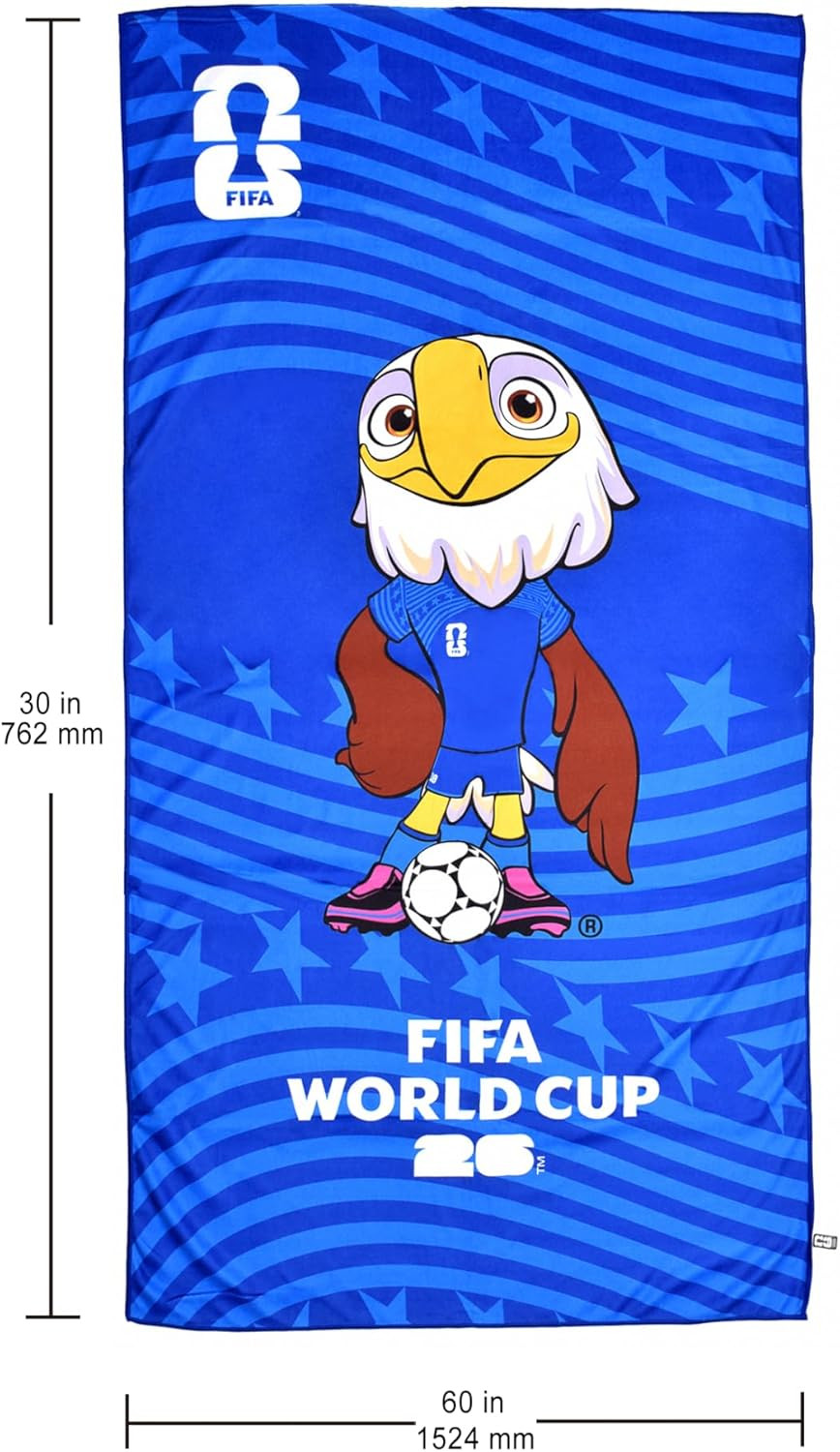 Official FIFA World Cup 2026 Edition – Emblem Towels 30X60 Inch Velvet – Soft, D