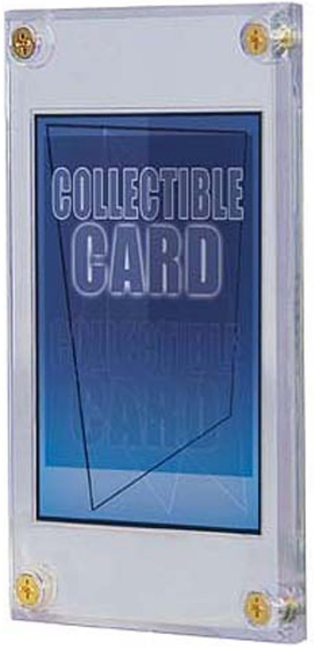 Maintain Card Integrity with 2-Piece Ultra Clear Screwdown Trading Card Holder