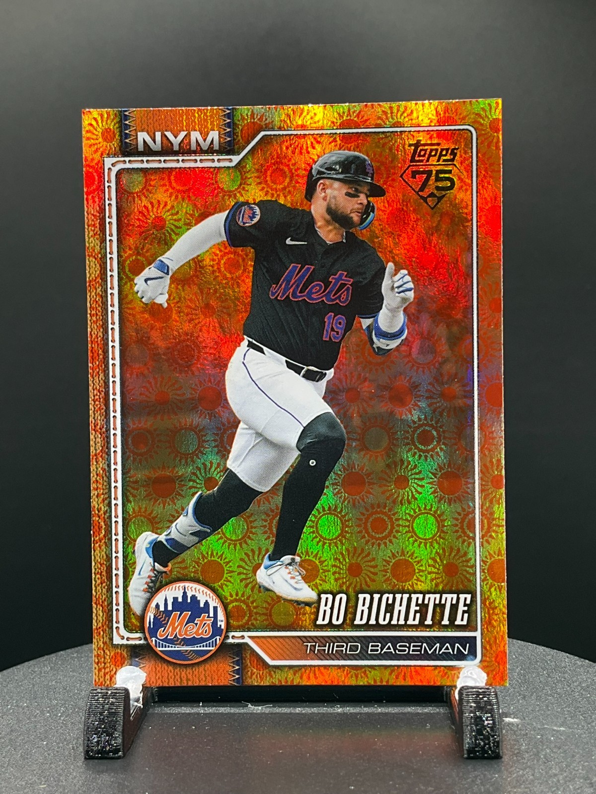 2026 Topps Series 2 Orange “SUN” Holo Foil Parallel #473 Bo Bichette, New York M