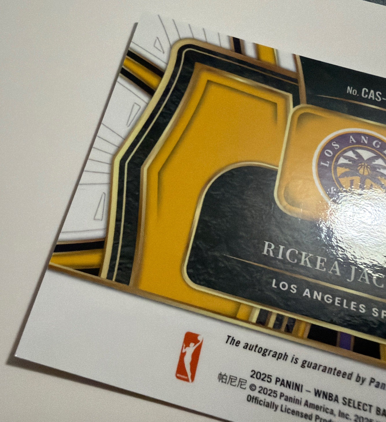 Rickea Jackson Courtside Action Silver Prizm Auto ( 2025 Select WNBA Sparks Sky)