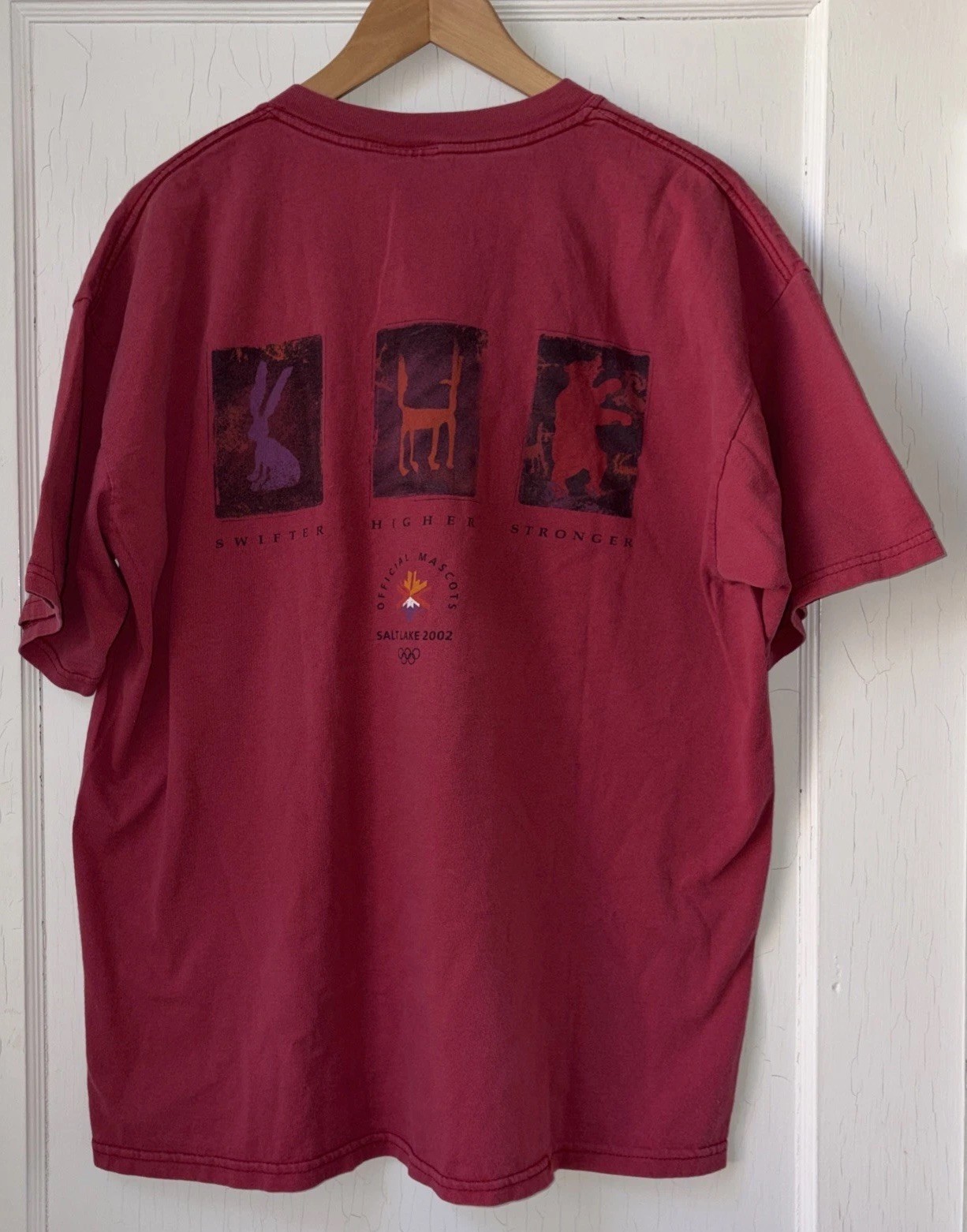 Vintage Y2K 2002 Men’s Salt Lake Winter Olympics Official Mascots Green Tee XL