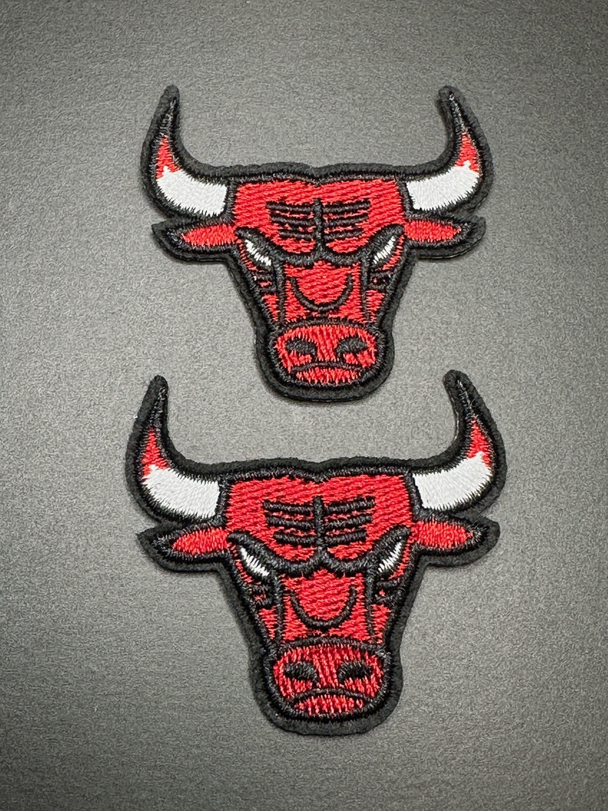 Chicago Bulls Lot Of 2 Embroidered Iron On Patches (2)
