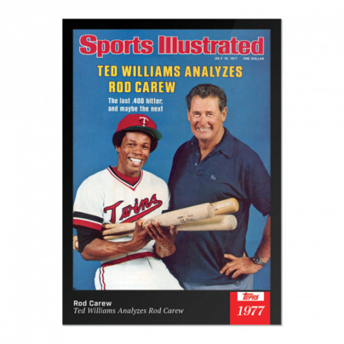 2021 Topps x Sports Illustrated Ted Williams Analyzes Rod Carew Card #39 39 MLB