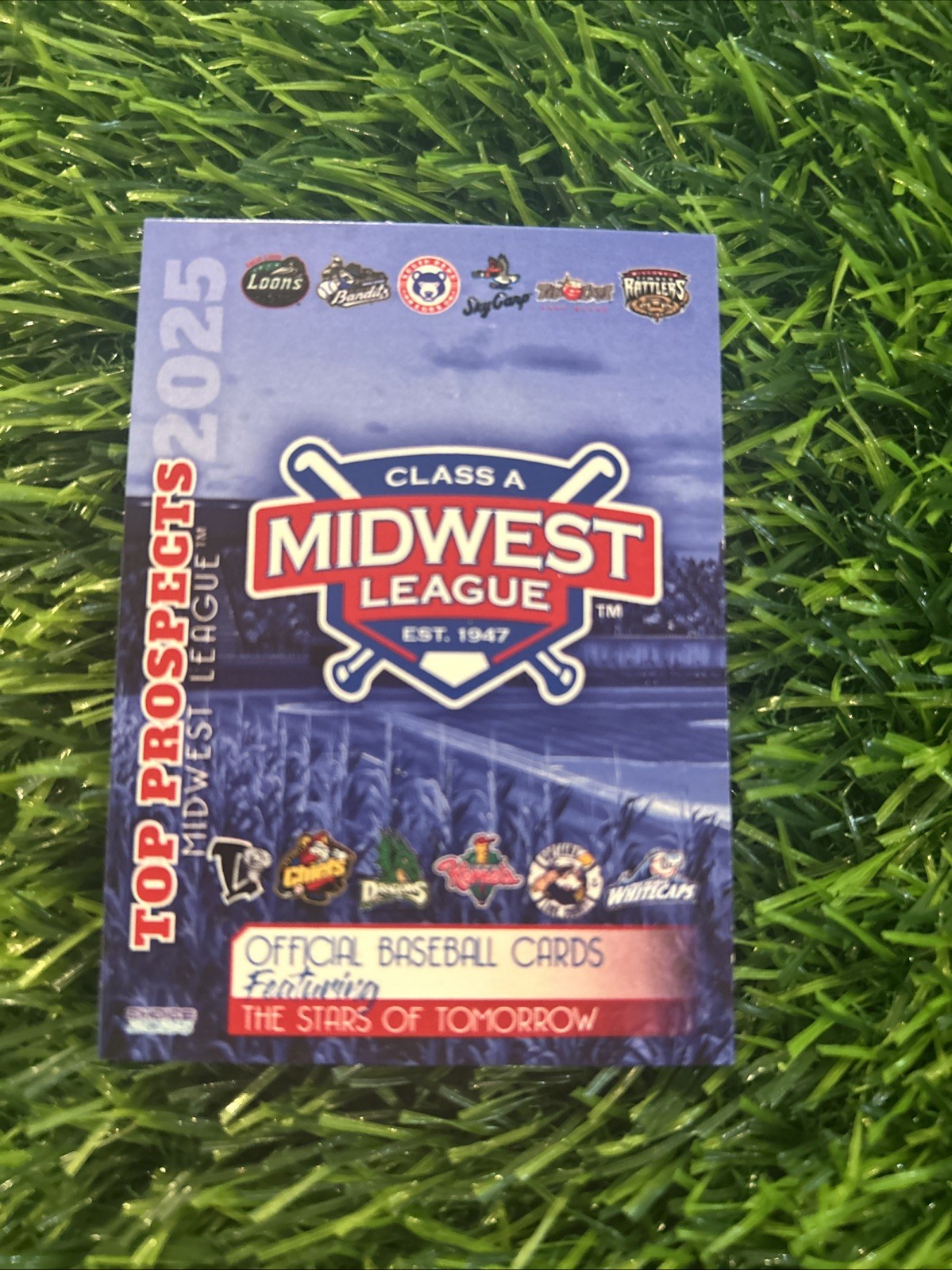 2025 Midwest League Top Prospects Set Card Header Checklist 1st Card High A A93