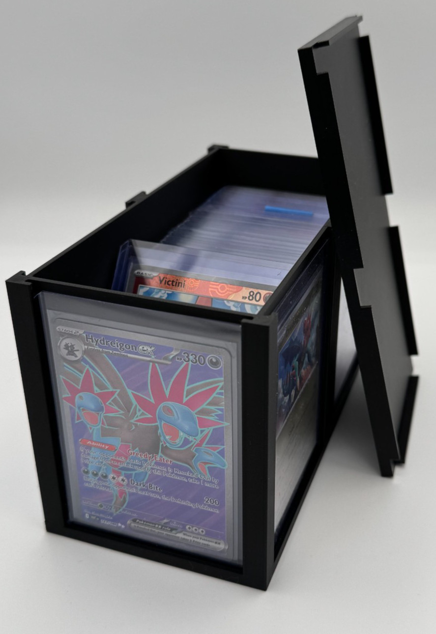 Top Loader Display & Storage Box – Displays 6 Top Loaders + Holds 100 Inside