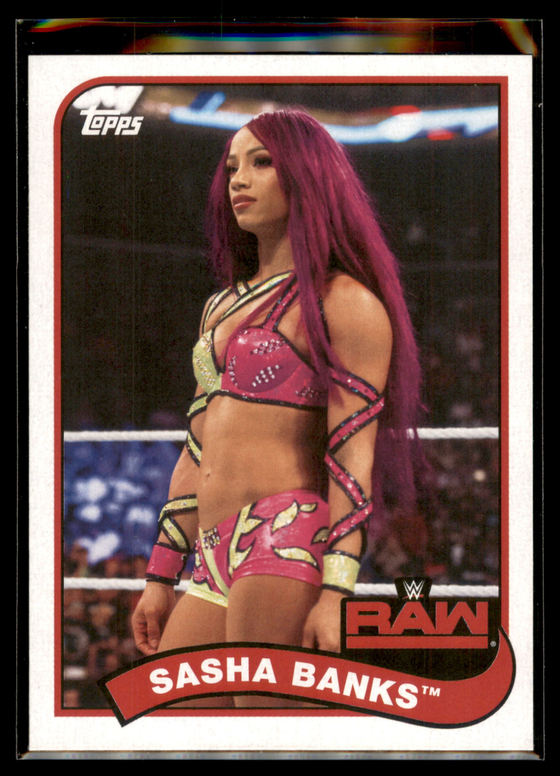 2018 Topps Heritage WWE Wrestling Base Set #69 Sasha Banks – Raw – Quantity