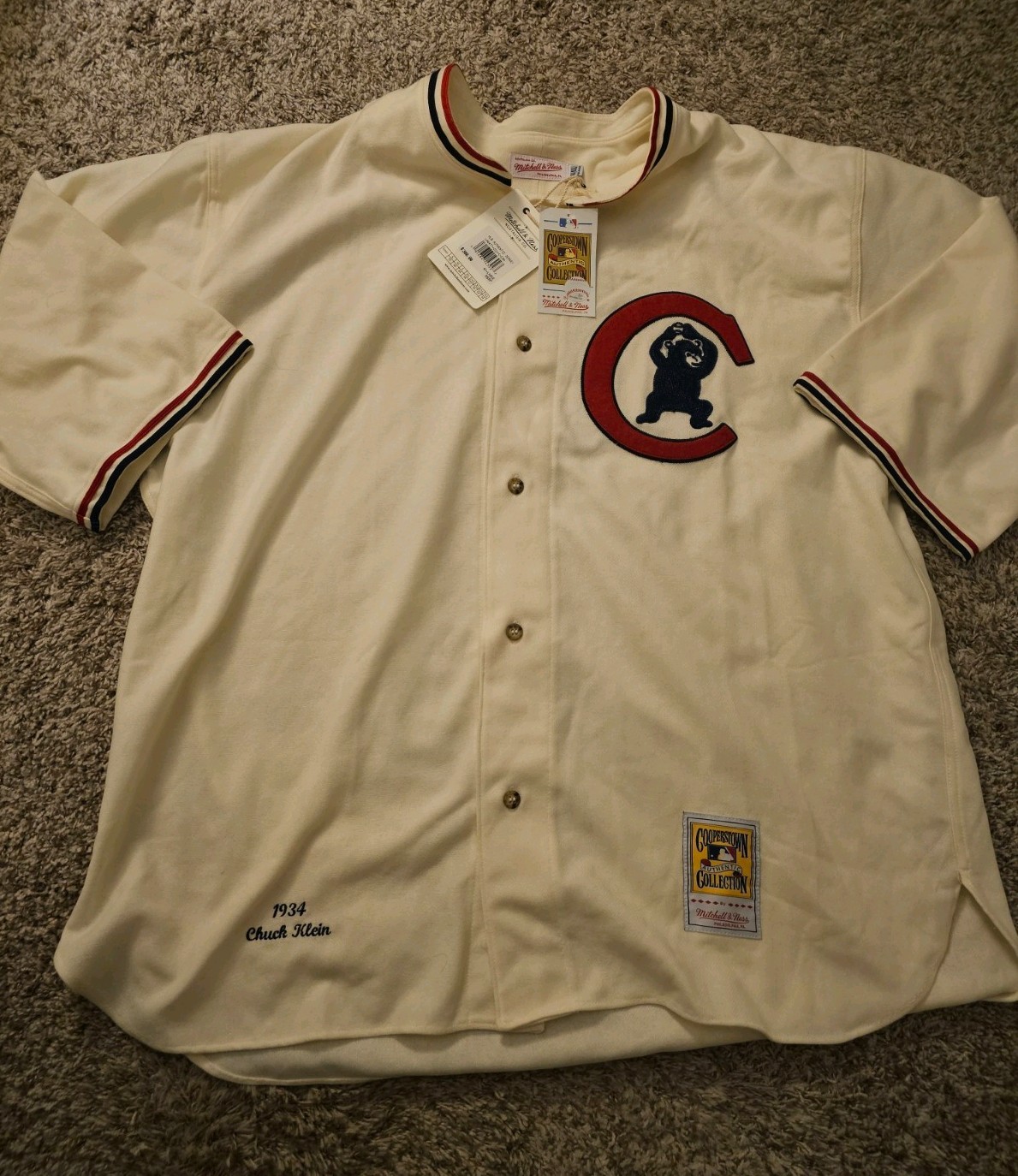 Mitchell & Ness – Authentic Chicago Cubs Chuck Klein – Wool Jersey Men’s 4XL