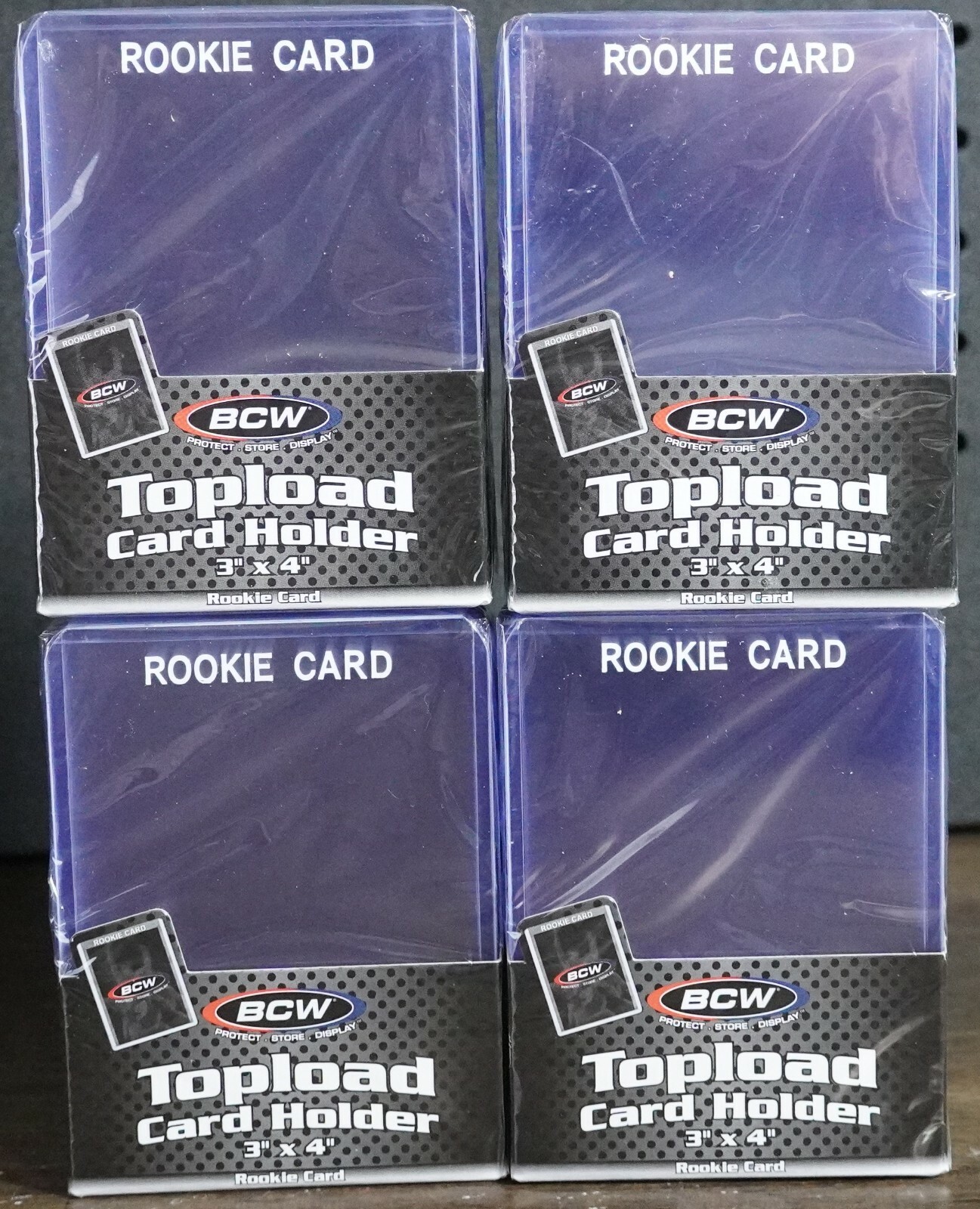 (100) BCW Toploaders “ROOKIE CARD” Imprinted White Standard 3×4 (20 Pt.)