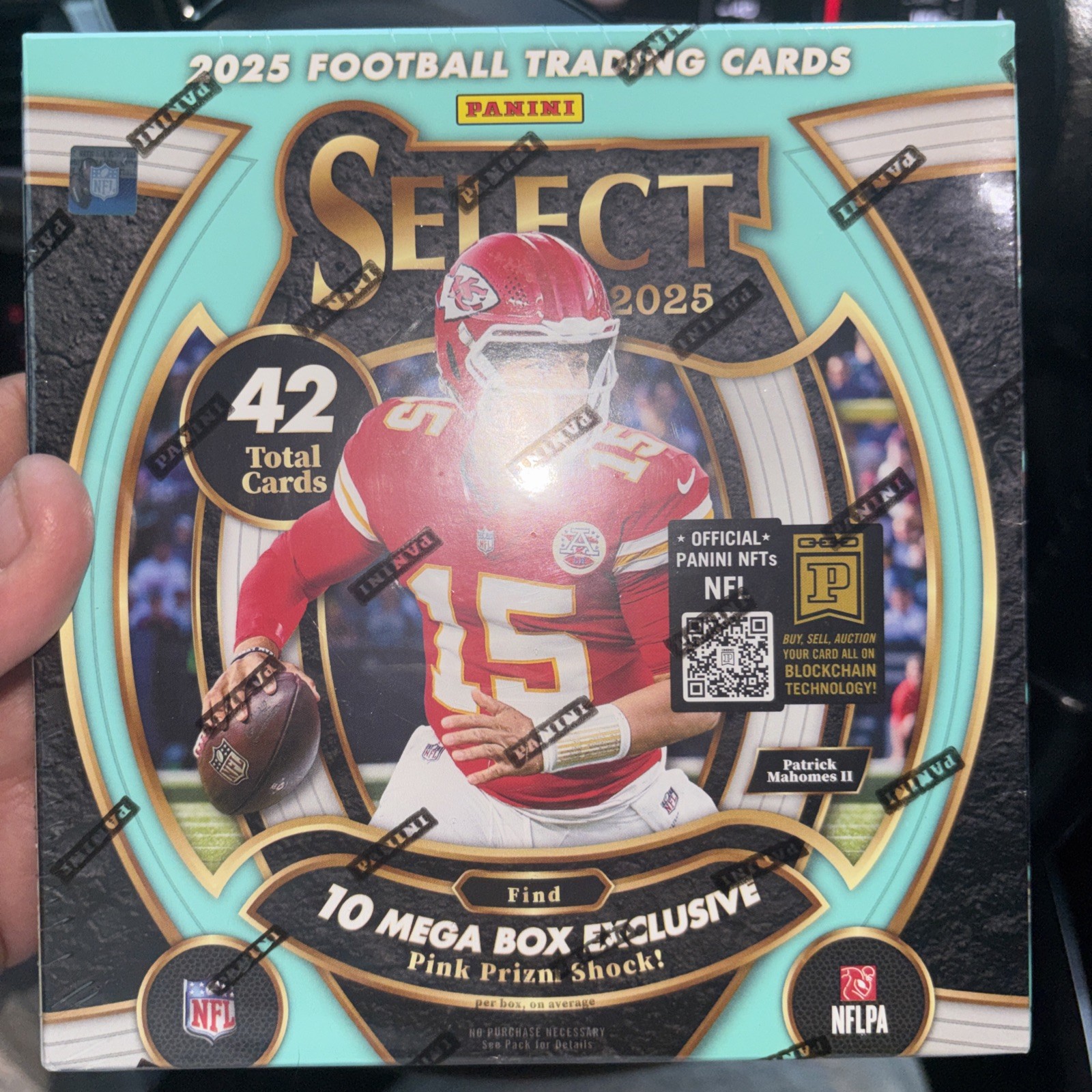 2025 Panini Select Football Factory Sealed 6 Pack Mega Box 42 Cards Pink Shock