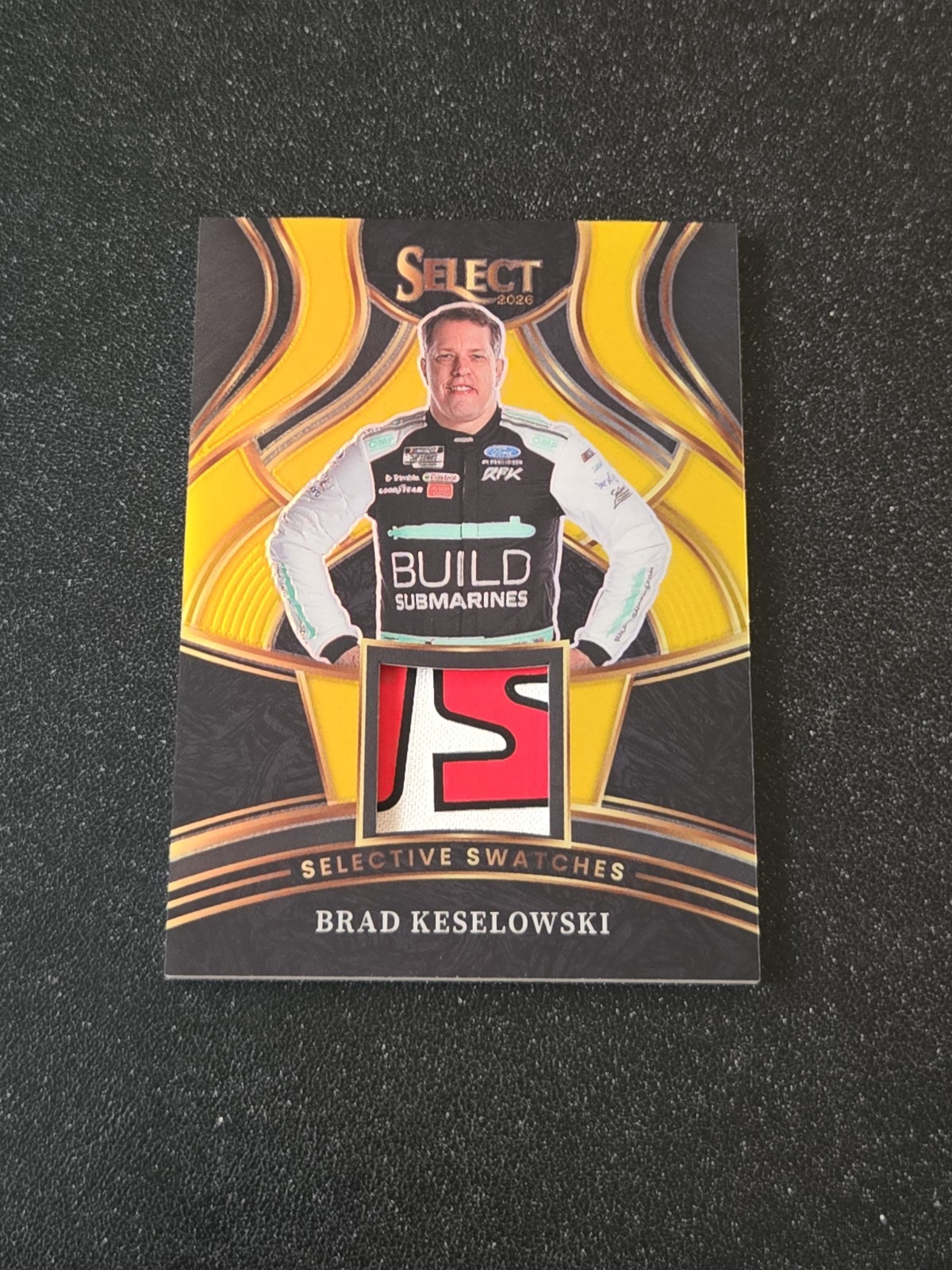 2026 Panini Select Racing #SS-BKW Brad Keselowski Patch Gold Prizm #d 01/10 🏁🔥
