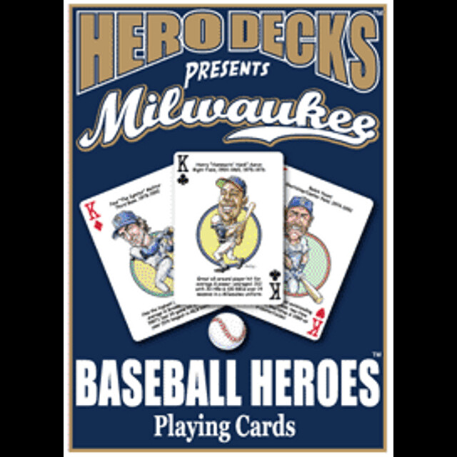 MLB Baseball Hero Decks Caricature 52 Playing Cards rare custom Parody art
