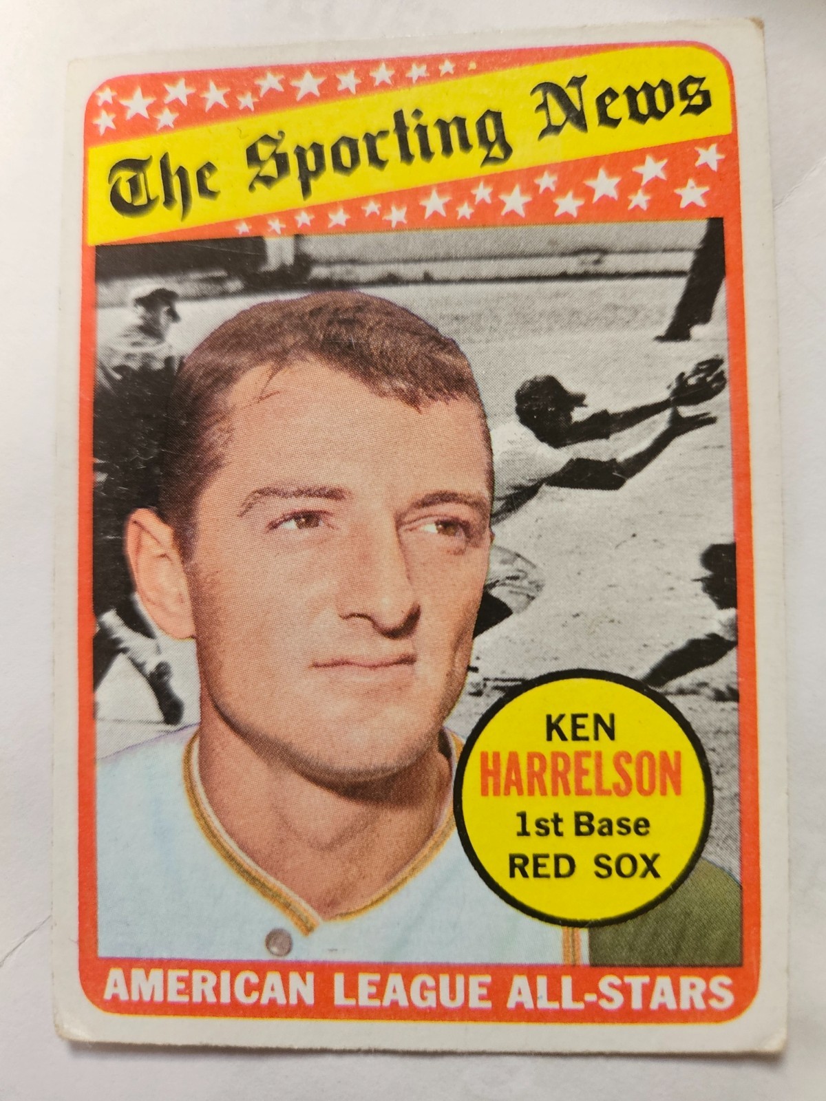 1969 Topps Ken Harrelson – Boston Red Sox #417 VERY GOOD Actual card is scanned
