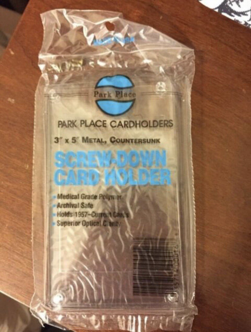 Park Place Screw Down Card Holder 3×5 Lot Of 4 Brand New