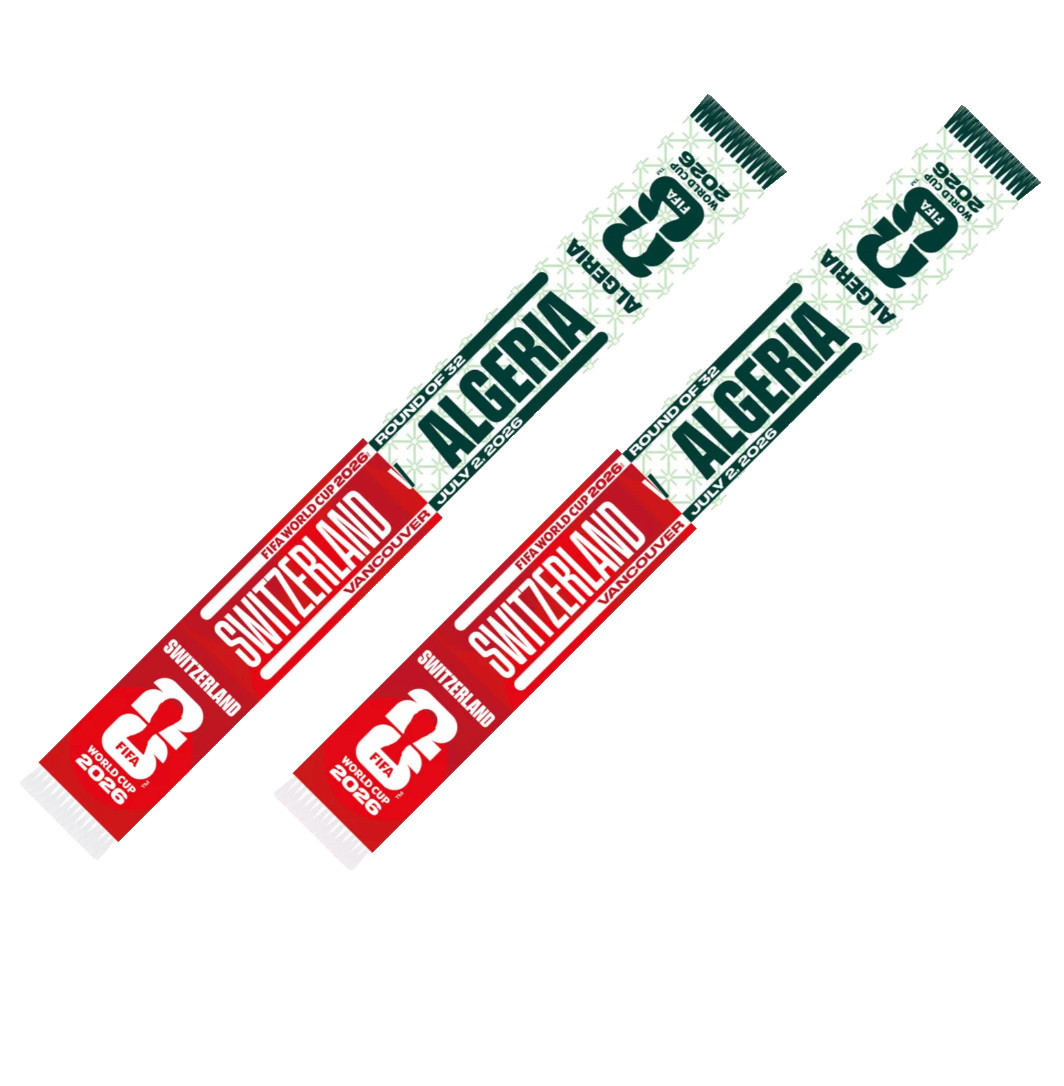 NWT 100% Authentic World Cup Switzerland v. Algeria Matchday Scarf Preorder