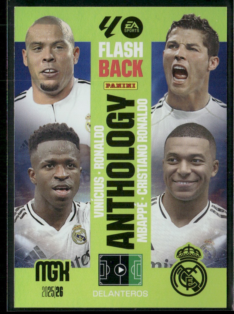2025 Panini Megacracks Flashback Anthology Ronaldo/ Cristiano Ronaldo/ Vinicius/