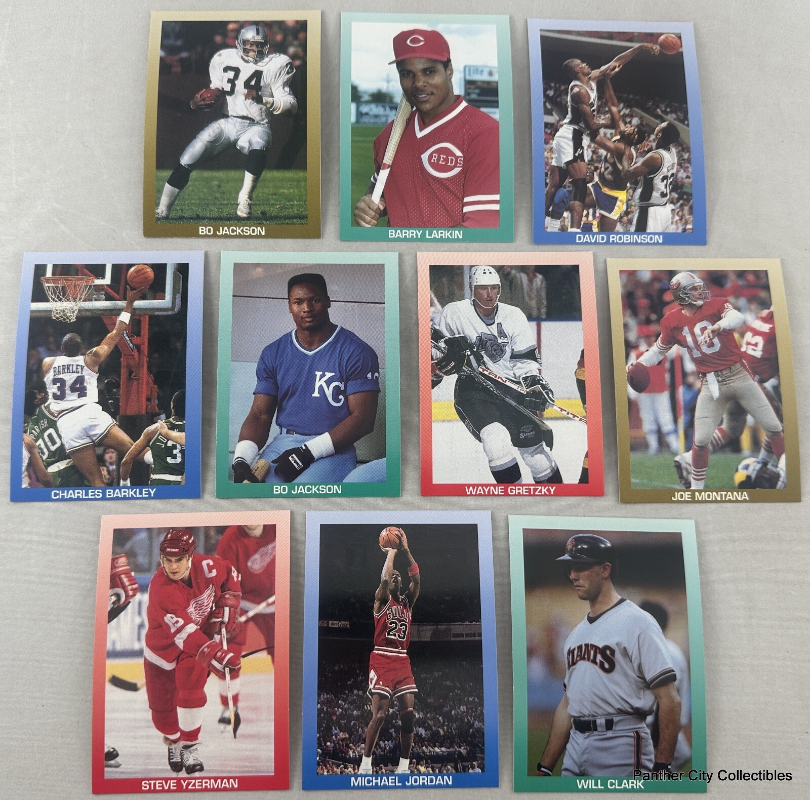 1989-90 Complete Set (10) Series 3 Cards All Sports Superstars Jordan Getzky +