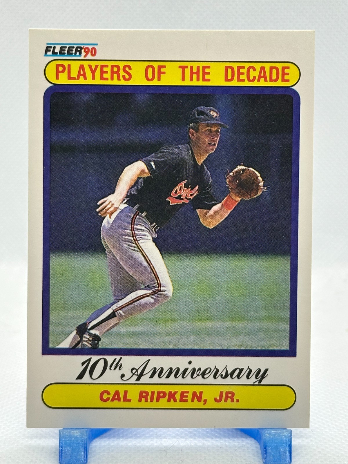 Cal Ripken Jr 1990 Fleer – Players of the Decade #624 – Baltimore Orioles
