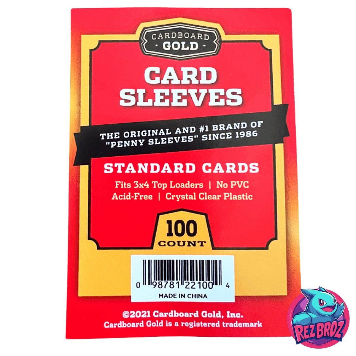 Cardboard Gold: Soft Card Sleeves – For Standard Cards (100ct) – IN HAND USA