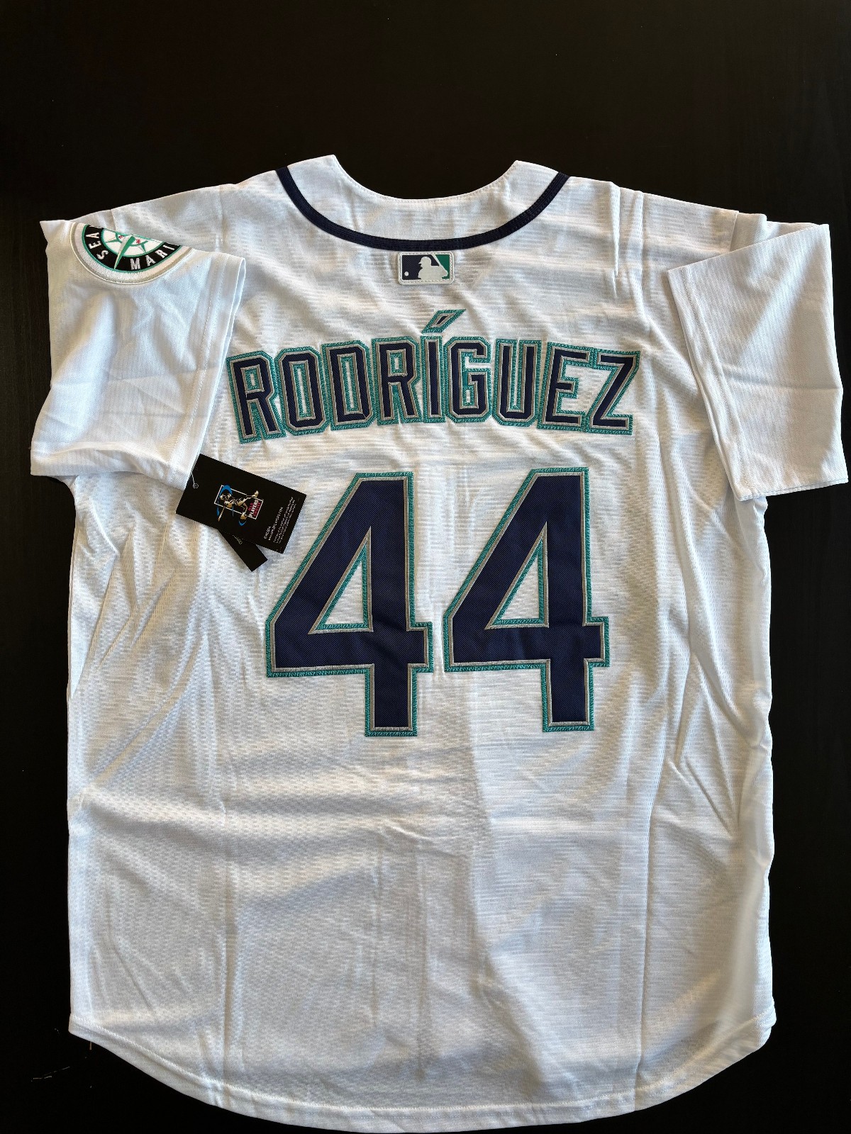 Julio Rodriguez #44 Men’s Seattle Mariners White Flex Jersey SMALL – NEW