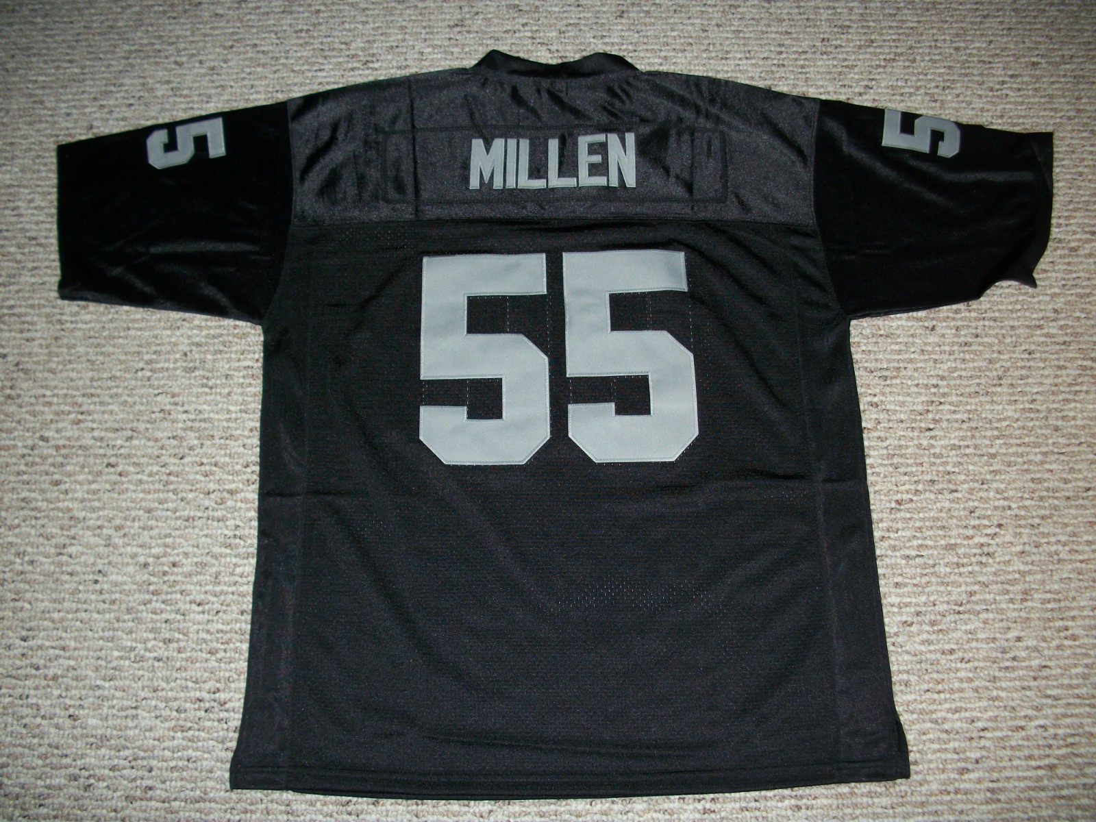 Unsigned MILLEN Custom LA Black Sewn New Football Jersey Sizes S-3XL