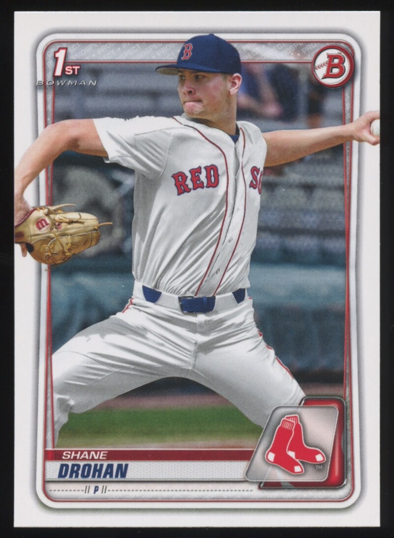 2020 BOWMAN DRAFT #BD-170 SHANE DROHAN PAPER BASE QTY AVAIL RED SOX