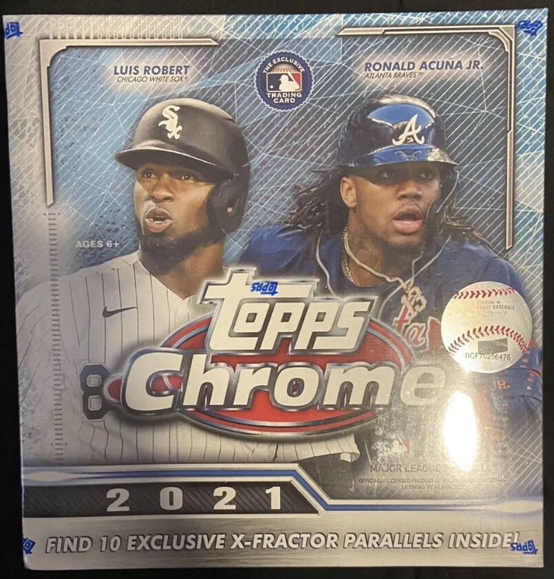 2021 Topps Chrome Baseball Mega Box Factory Sealed Walmart Exclusive SHIPS FAST