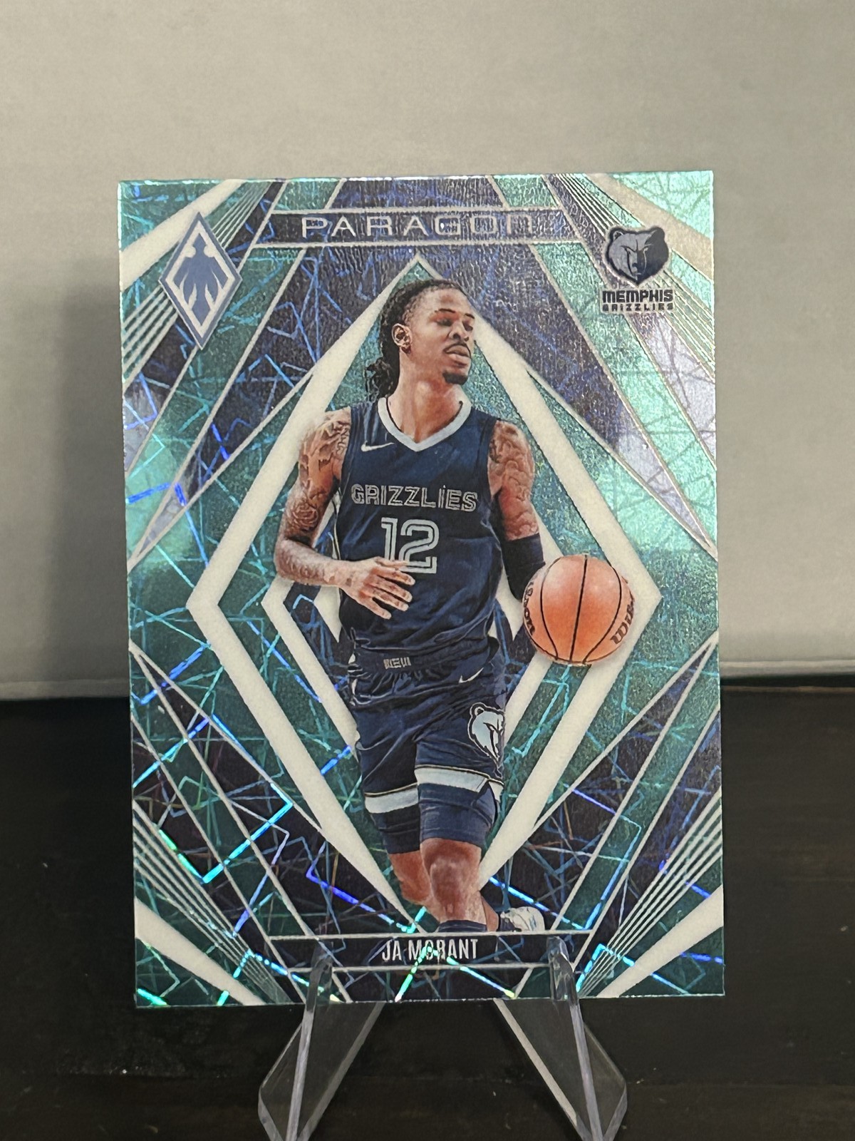 2023-24 Panini Phoenix #22 Ja Morant Paragon Phoenix Teal Lazer
