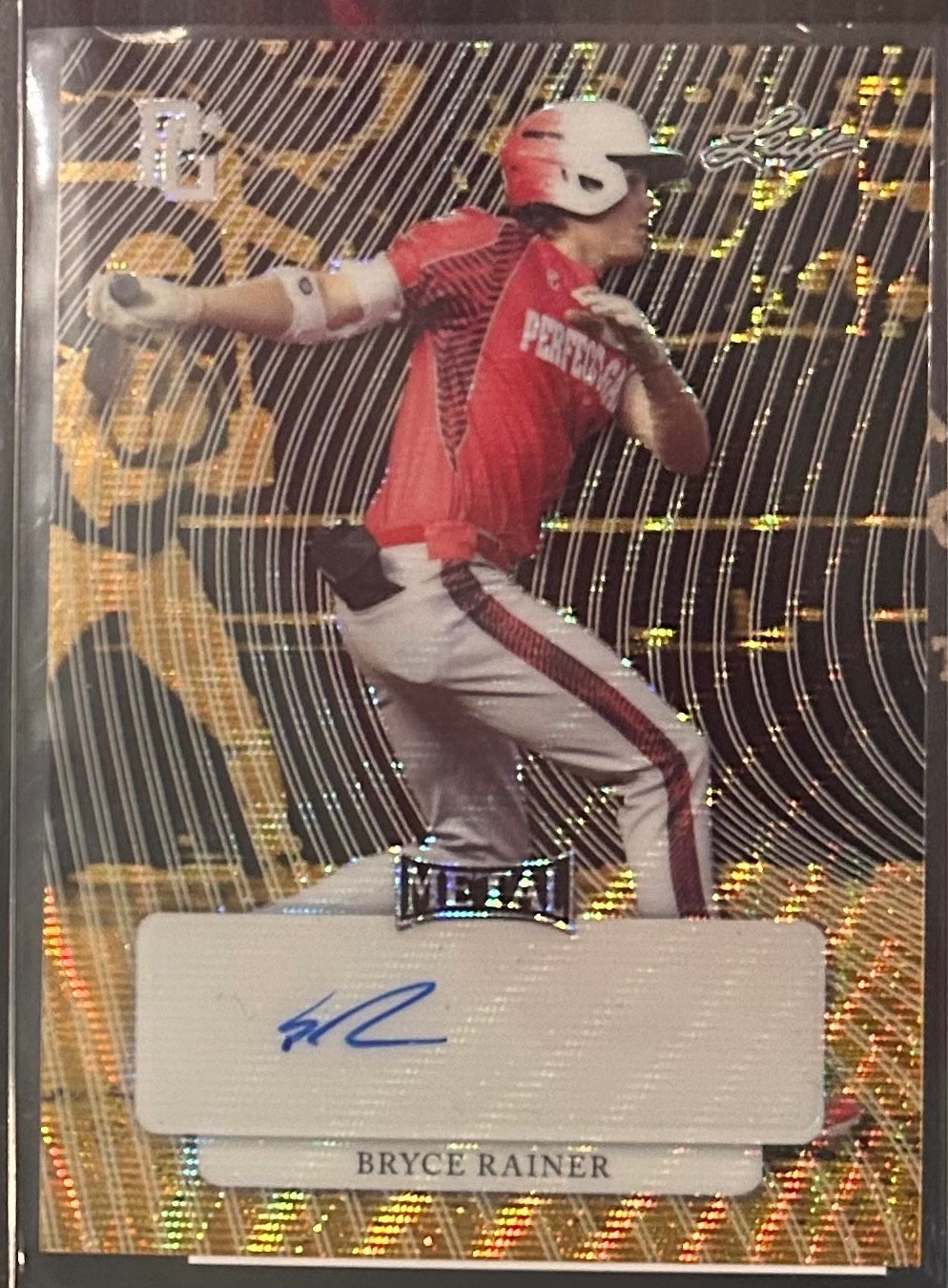 #1/1 BRYCE RAINER AUTO 2023 PG GOLD WAVE SSP AUTOGRAPH TIGERS