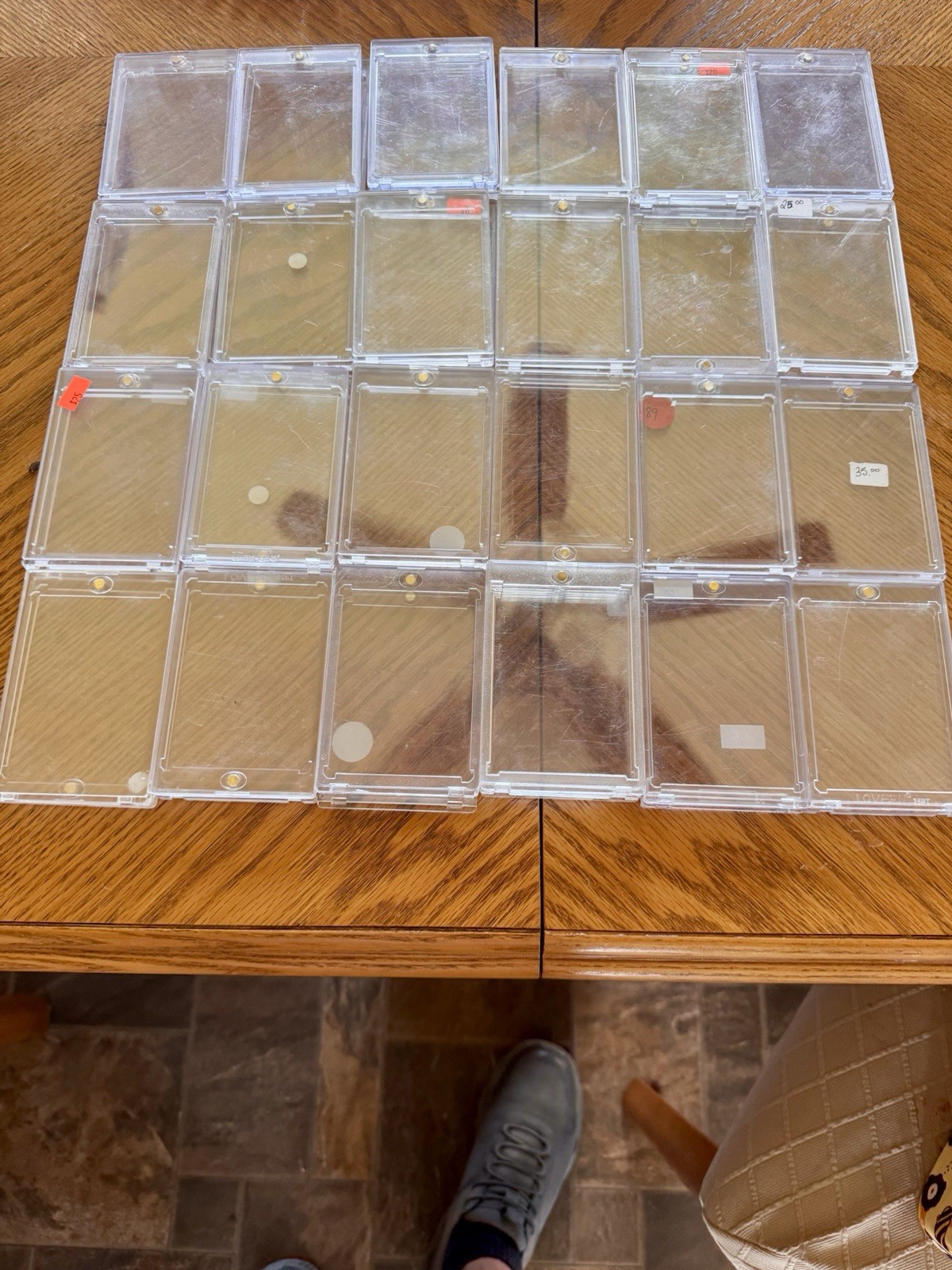 50 Used Magnetic Card Holders Mixed Sizes 35pt+ One Touch Sports Cards