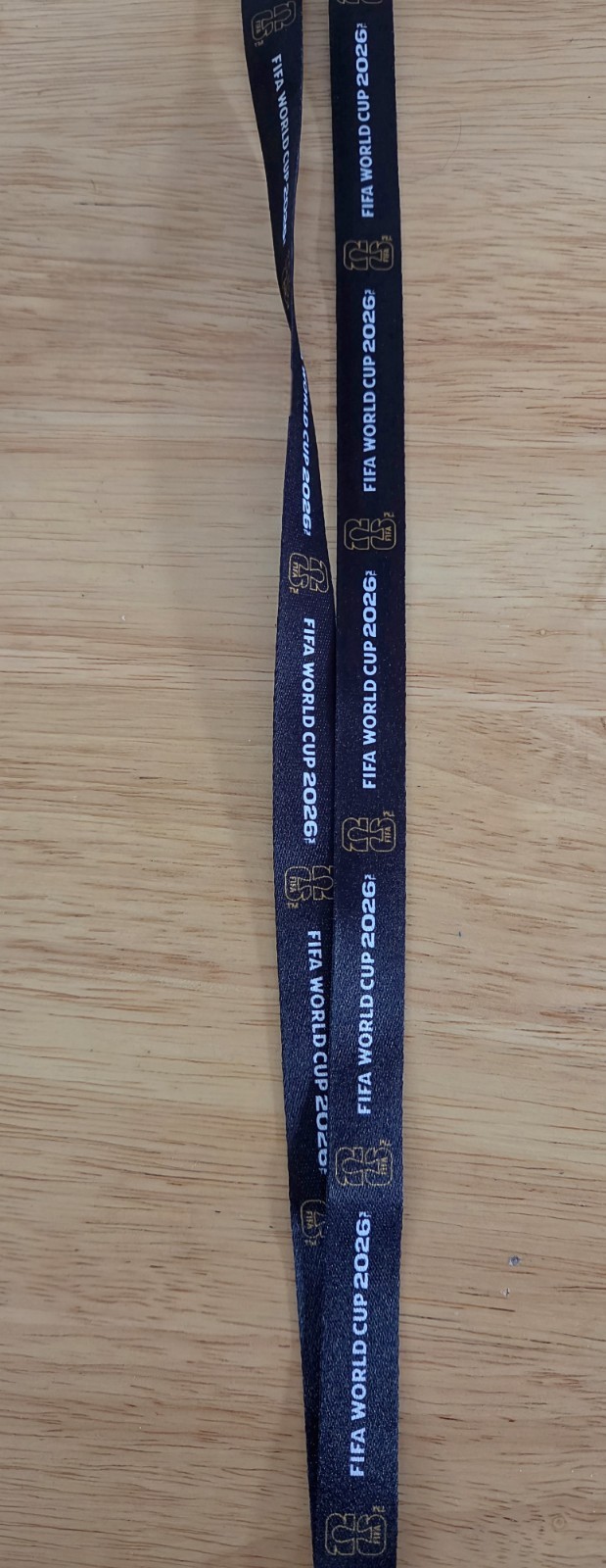 ⚽️FIFA World Cup 2026🏆Official Stadium Lanyard (18 Inches) Black/Gold NEW!