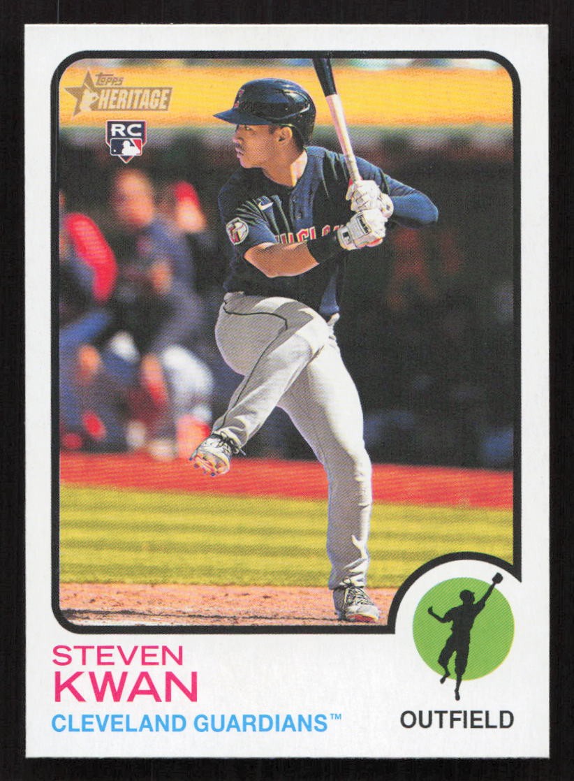 2022 Topps Heritage Steven Kwan RC Rookie #562 Card