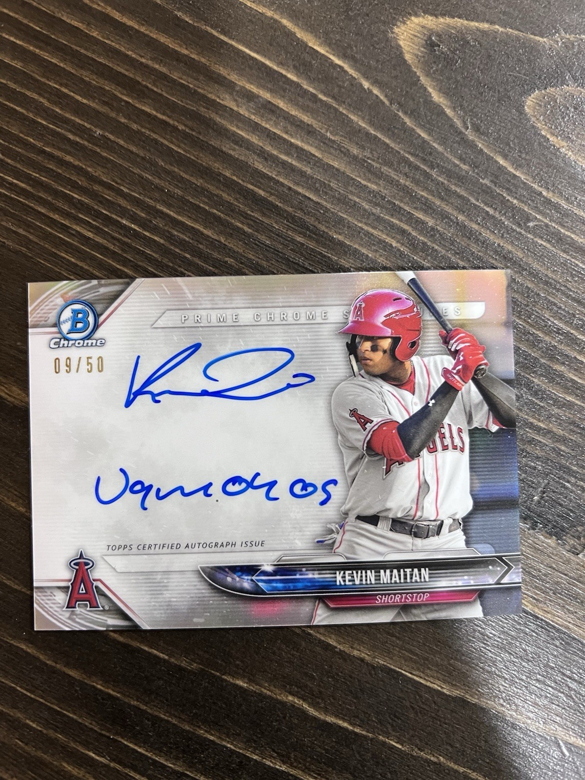 Kevin Maitan 2018 Bowman Chrome Baseball Prime Chrome Signatures /50 #PCS-KM