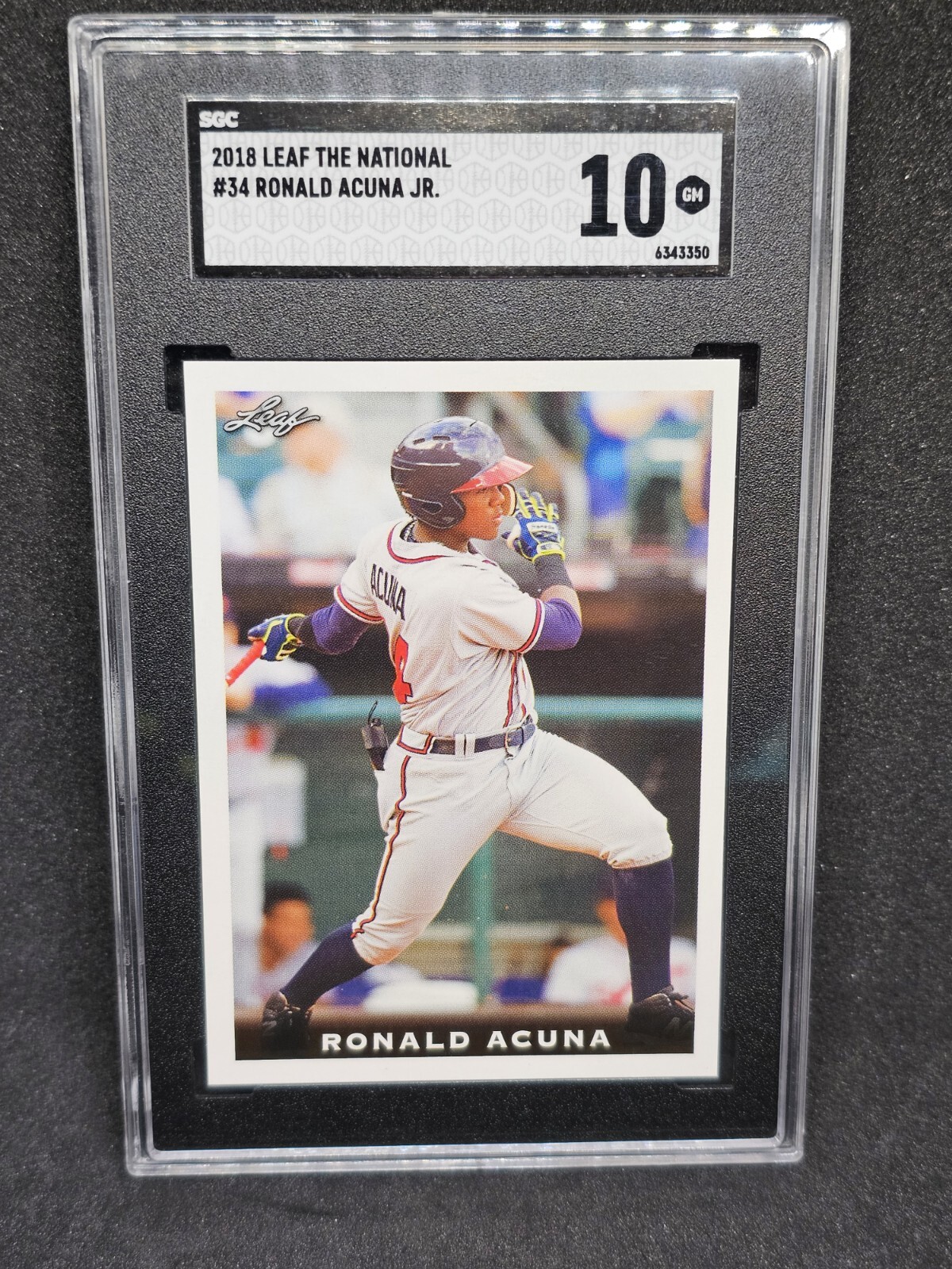 2018 leaf the National psa graded 10 Ronald Acuna Jr rookie 🔥