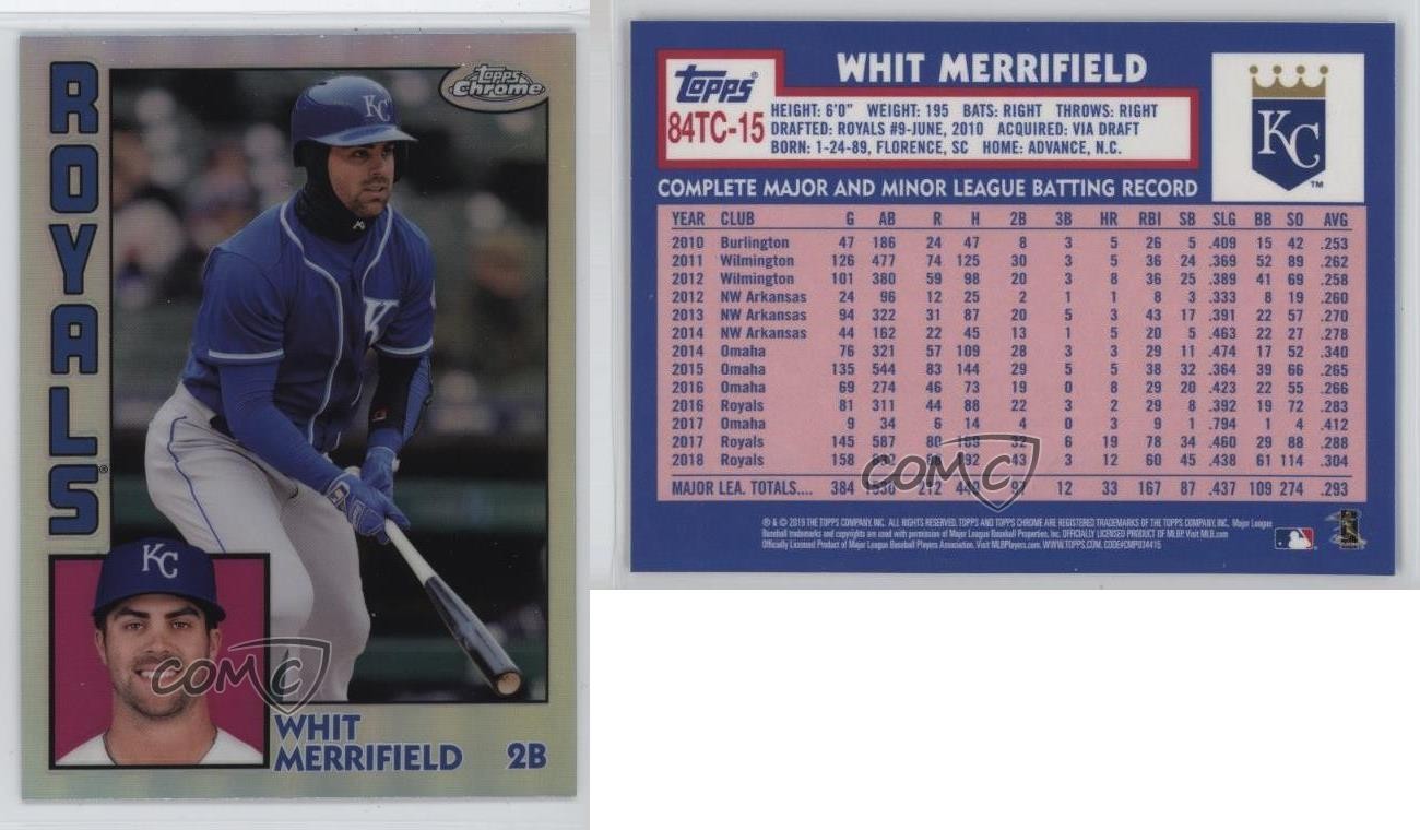 2019 Topps Chrome 1984 Topps Refractor Whit Merrifield #84TC-15 1pi5