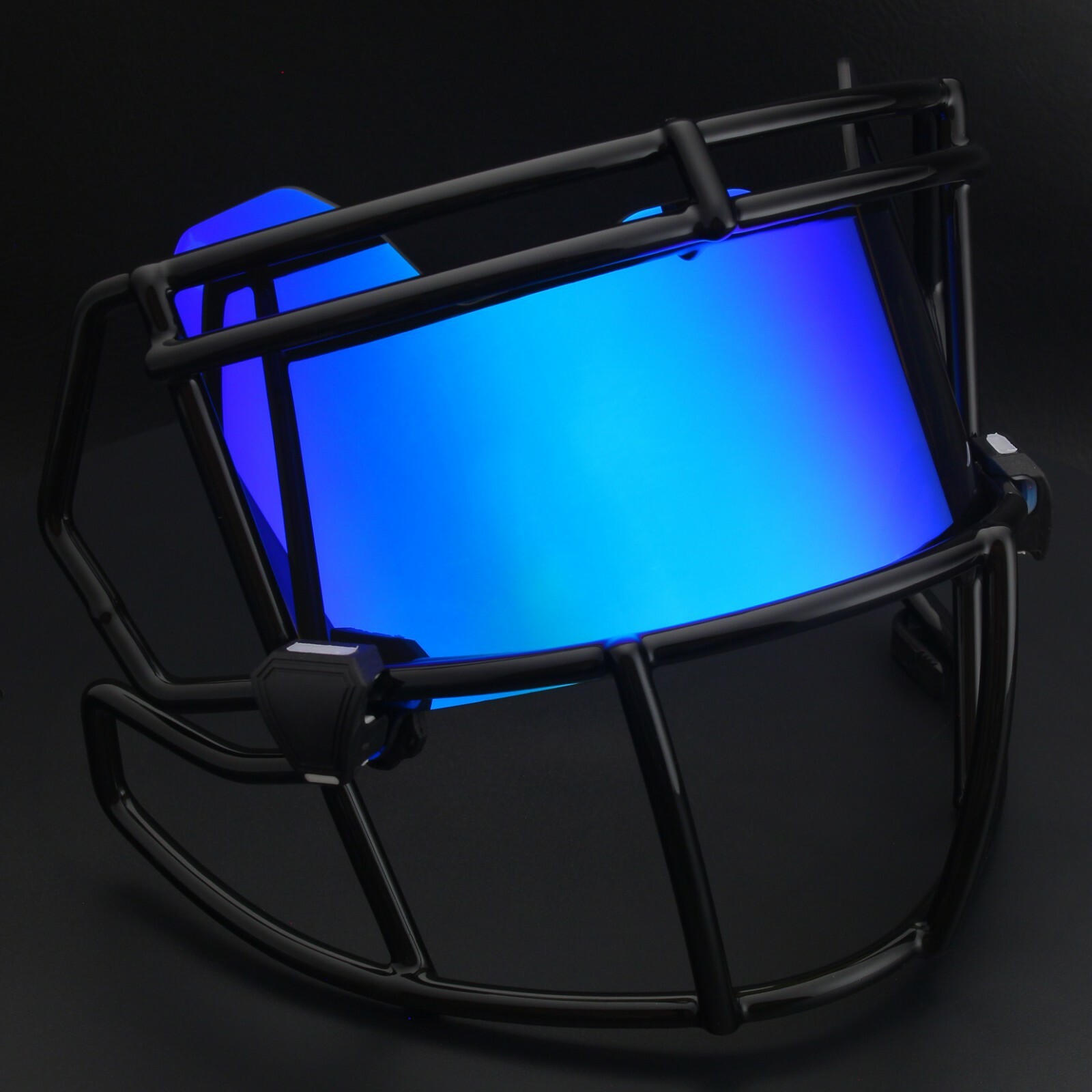 Color-Shift/Tinted Precision Football Helmet Eye Shield / Visor REVO BLUE