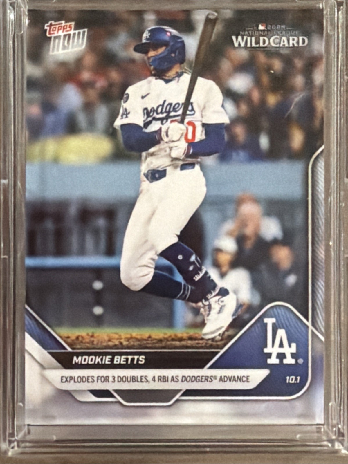 2025 Topps Now Mookie Betts #811 Explodes For 3 Doubles 4 RBI As Dodgers Advance