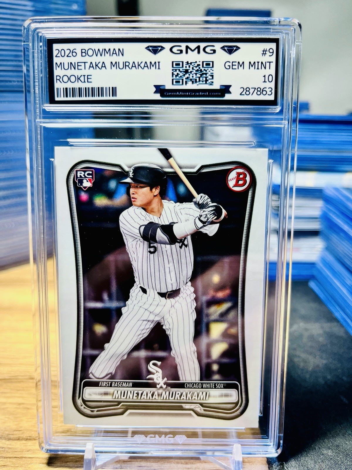 2026 Bowman Munetaka Murakami Rookie GMG Graded 10 Gem Mint 💎 RC #9 White Sox