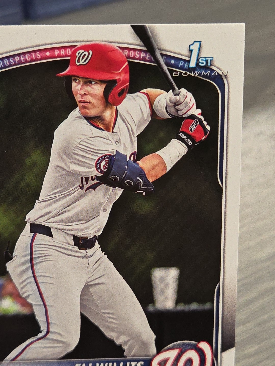 Eli Willits 2025 Bowman Draft Paper 1st Bowman #BD-1 Washington Nationals