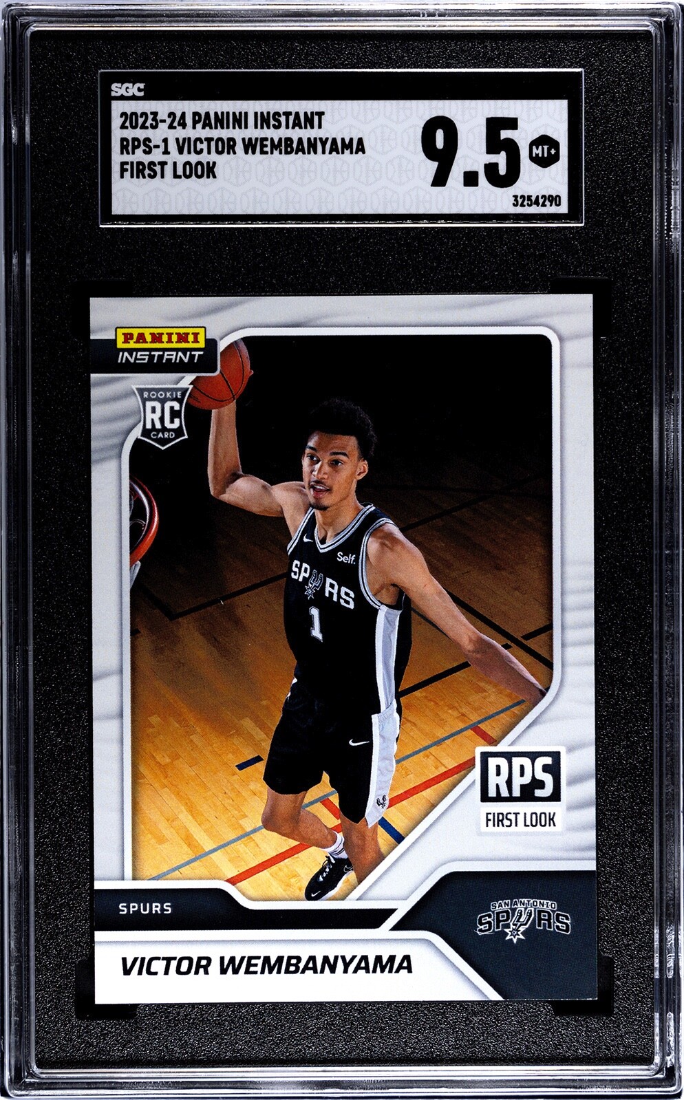 2023-24 Panini Instant Victor Wembanyama RPS Rookie #RPS-1 RC SGC 9.5 MINT+