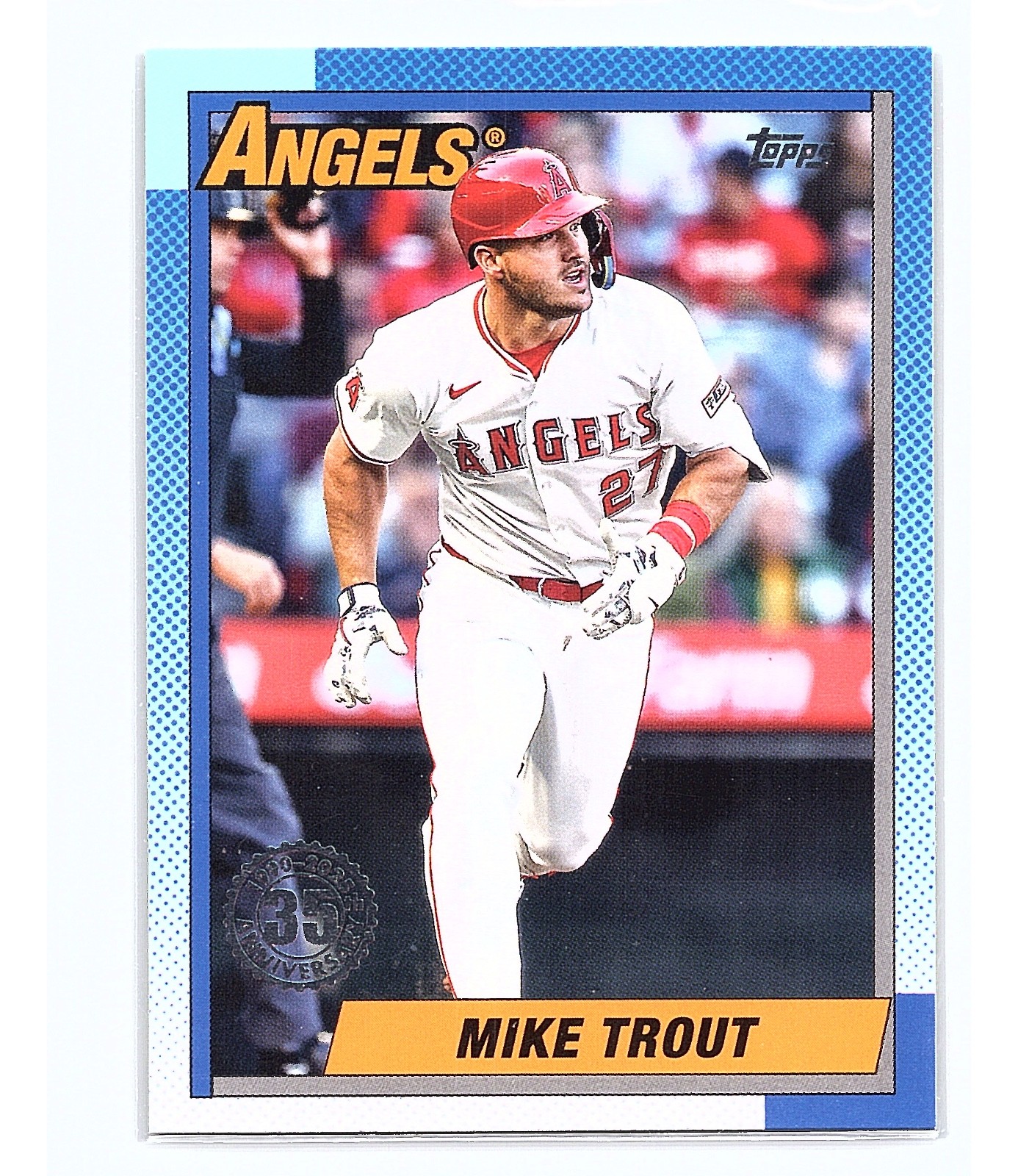 2025 Topps Series 1 1990 Topps Baseball Mike Trout #T90-1
