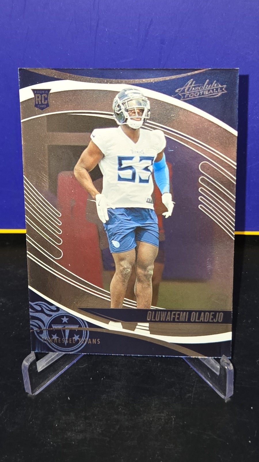 2025 Panini Absolute – Holofoil Rookies Oluwafemi Oladejo #165 (RC) Titans