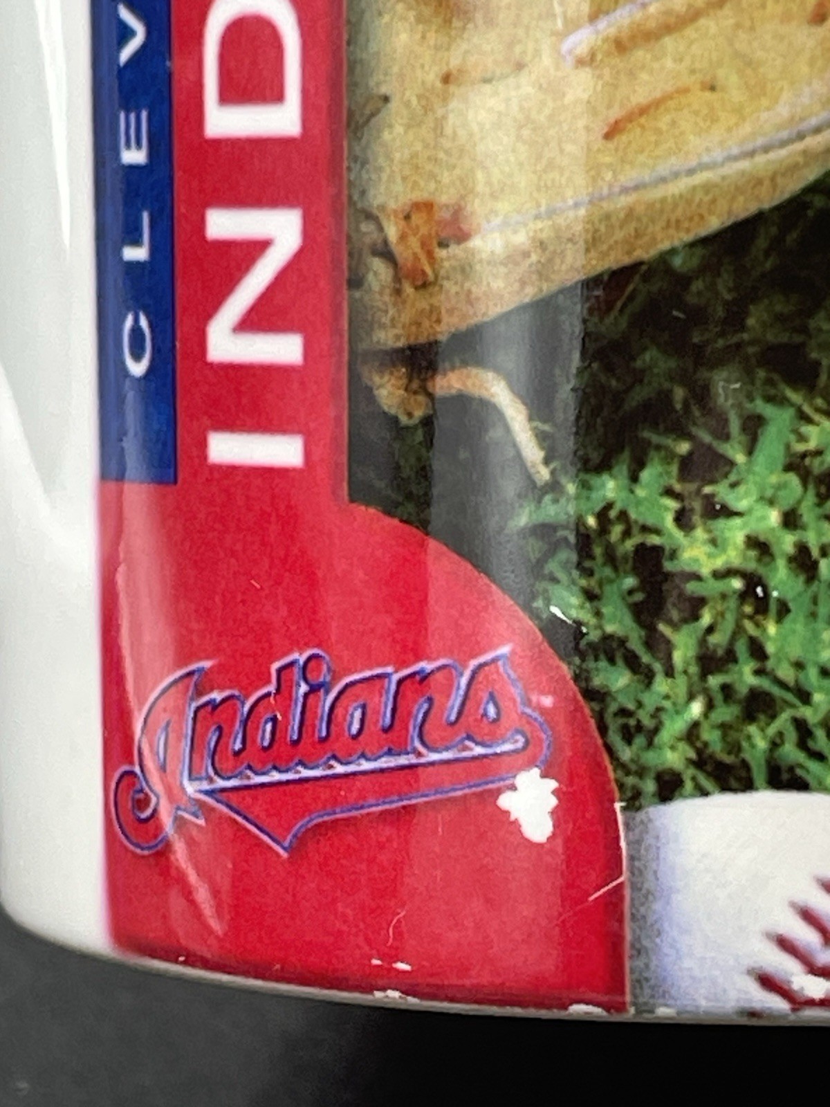 2002 MLB Baseball Cleveland Indians Chief Wahoo Logo Coffee Mug